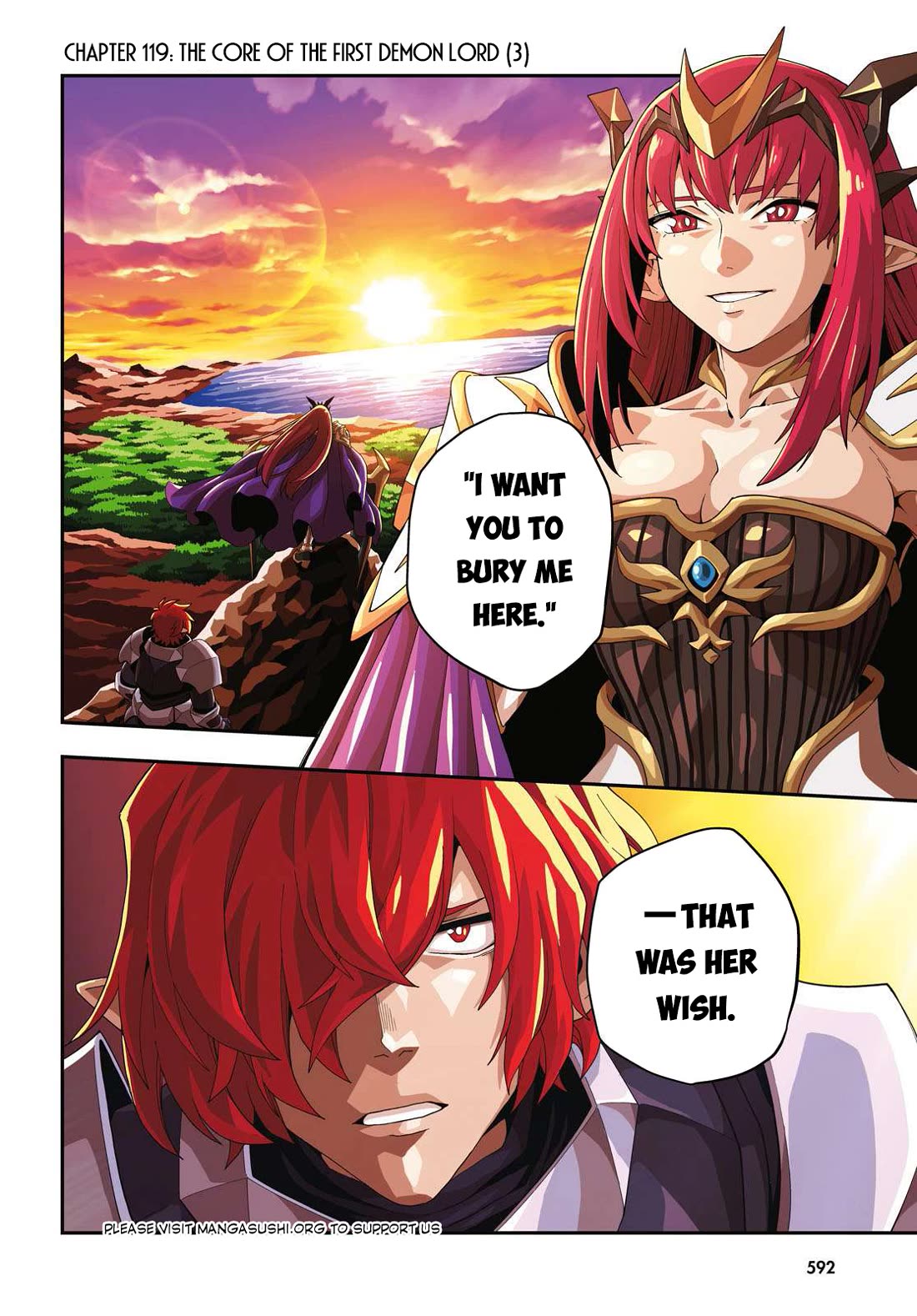 Konjiki no Moji Tsukai - Yuusha Yonin ni Makikomareta Unique Cheat Chapter 119 page 3 - Chapter 119: The Core of the First Demon Lord (3)