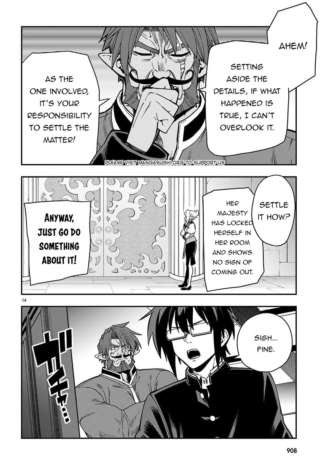 Konjiki no Moji Tsukai - Yuusha Yonin ni Makikomareta Unique Cheat Chapter 120 page 15 - Chapter 120