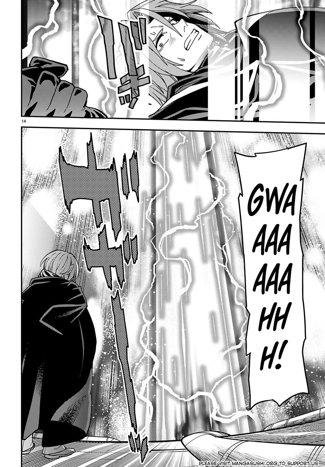 Konjiki no Moji Tsukai - Yuusha Yonin ni Makikomareta Unique Cheat Chapter 121 page 14 - Chapter 121