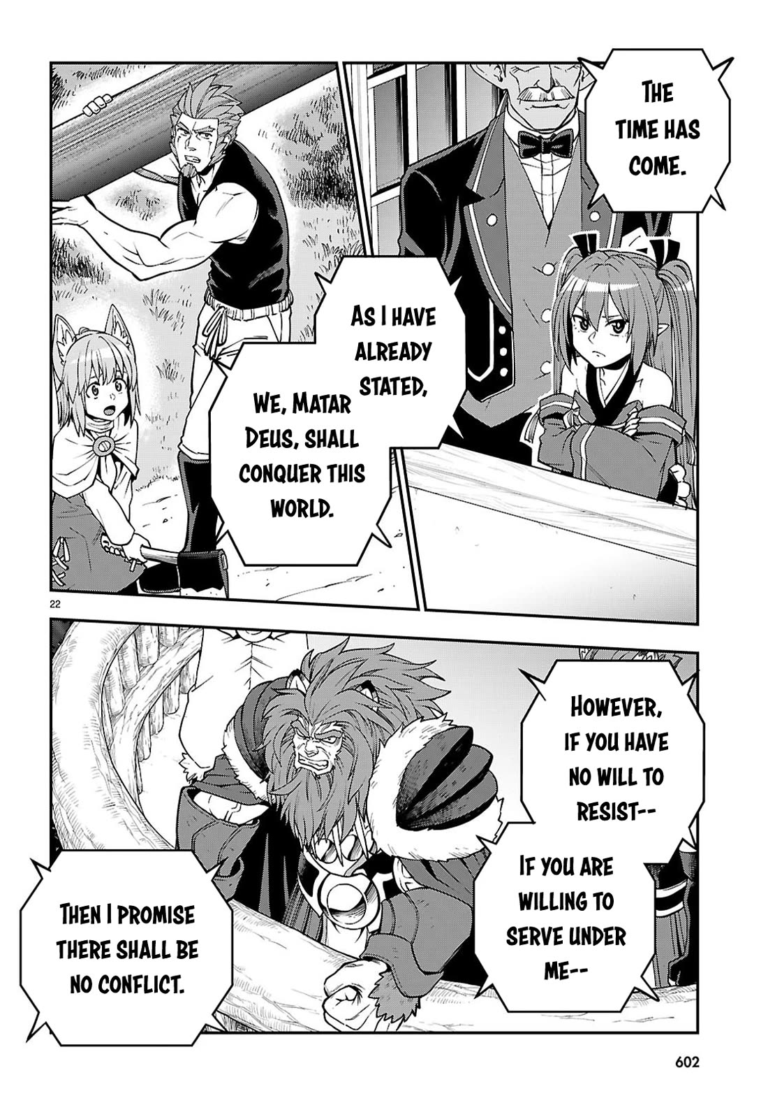 Konjiki no Moji Tsukai - Yuusha Yonin ni Makikomareta Unique Cheat Chapter 121 page 22 - Chapter 121