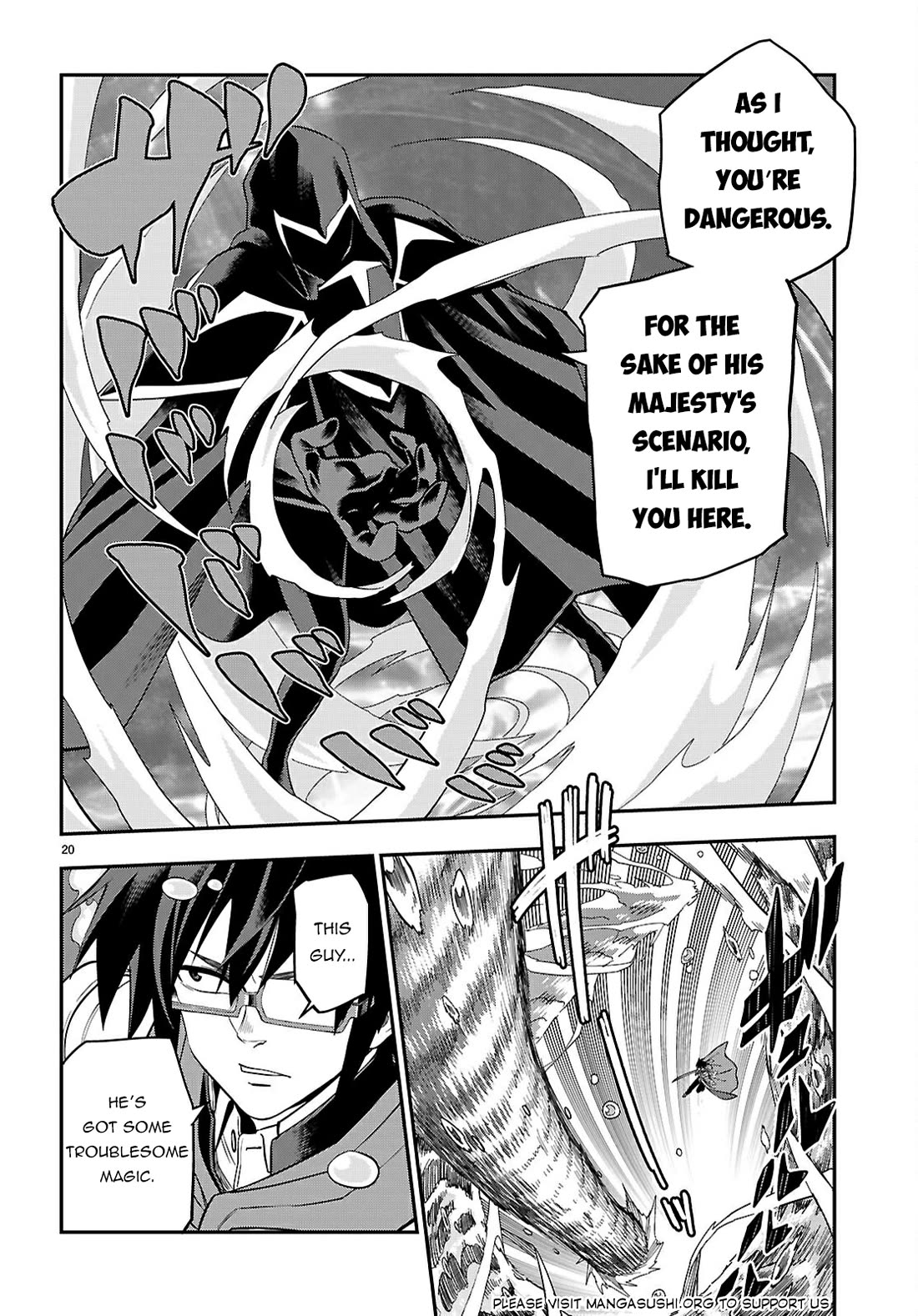 Konjiki no Moji Tsukai - Yuusha Yonin ni Makikomareta Unique Cheat Chapter 122 page 21 - Chapter 122
