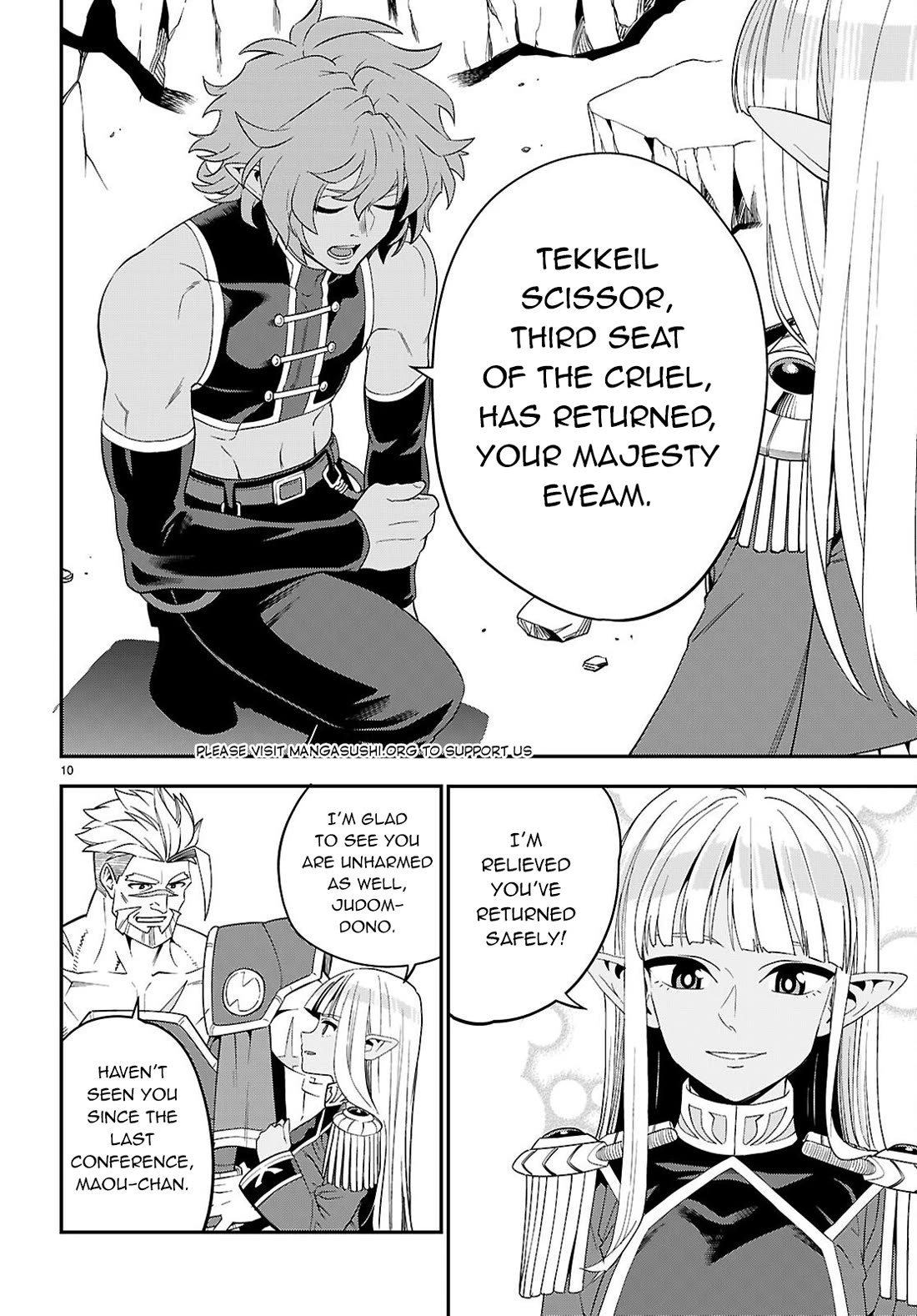 Konjiki no Moji Tsukai - Yuusha Yonin ni Makikomareta Unique Cheat Chapter 123 page 10 - Chapter 123