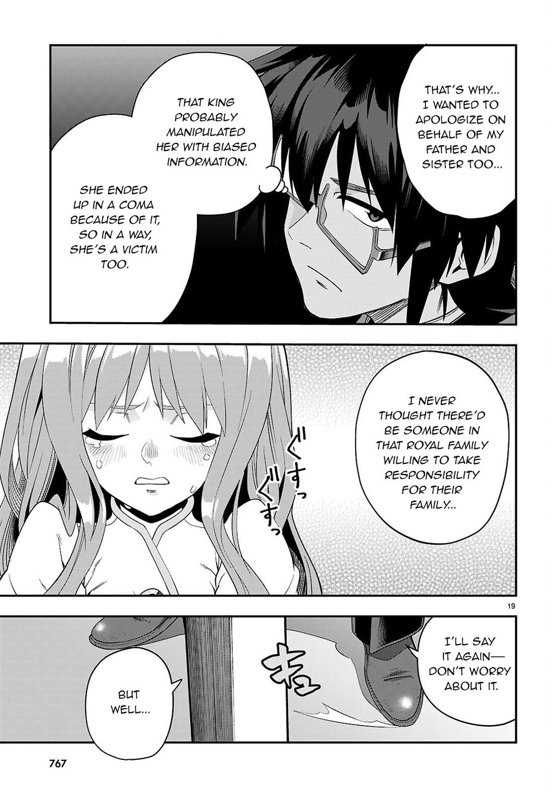 Konjiki no Moji Tsukai - Yuusha Yonin ni Makikomareta Unique Cheat Chapter 123 page 19 - Chapter 123