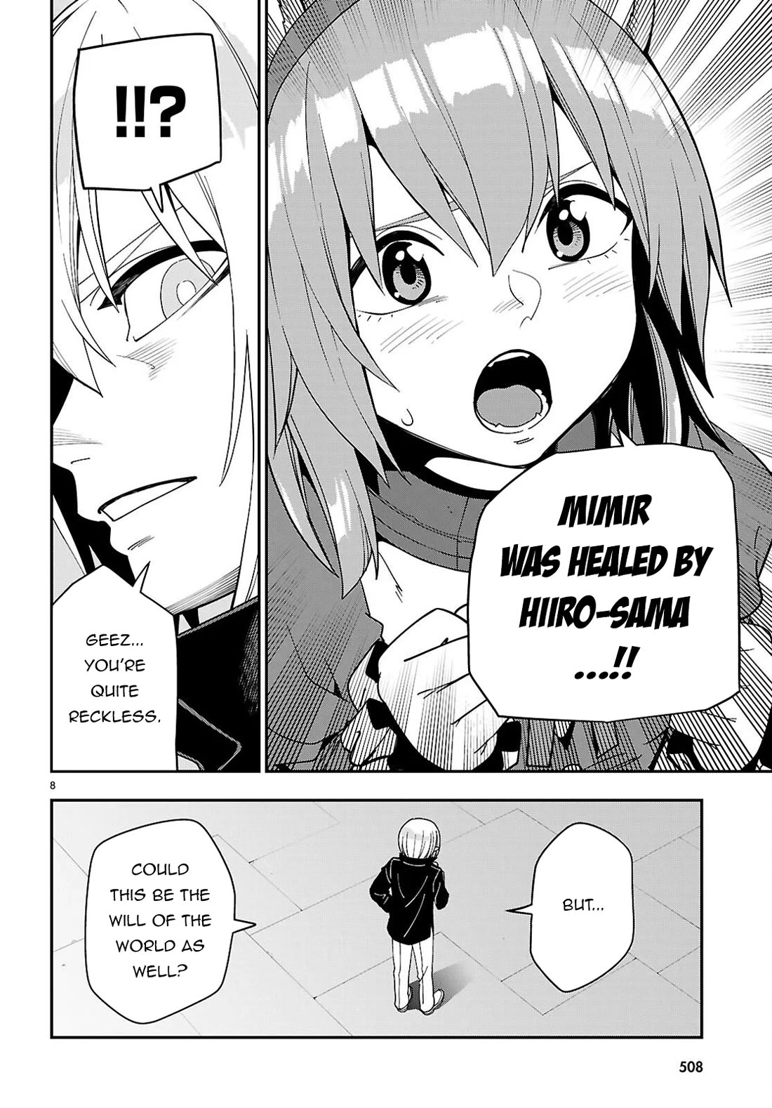 Konjiki no Moji Tsukai - Yuusha Yonin ni Makikomareta Unique Cheat Chapter 126 page 9 - Chapter 126