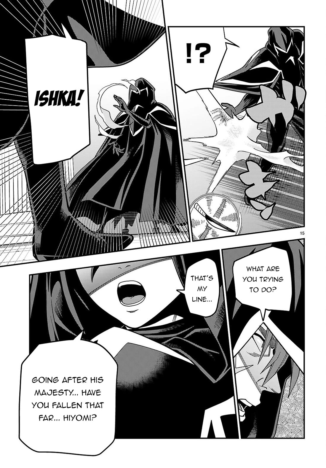 Konjiki no Moji Tsukai - Yuusha Yonin ni Makikomareta Unique Cheat Chapter 128 page 15 - Chapter 128