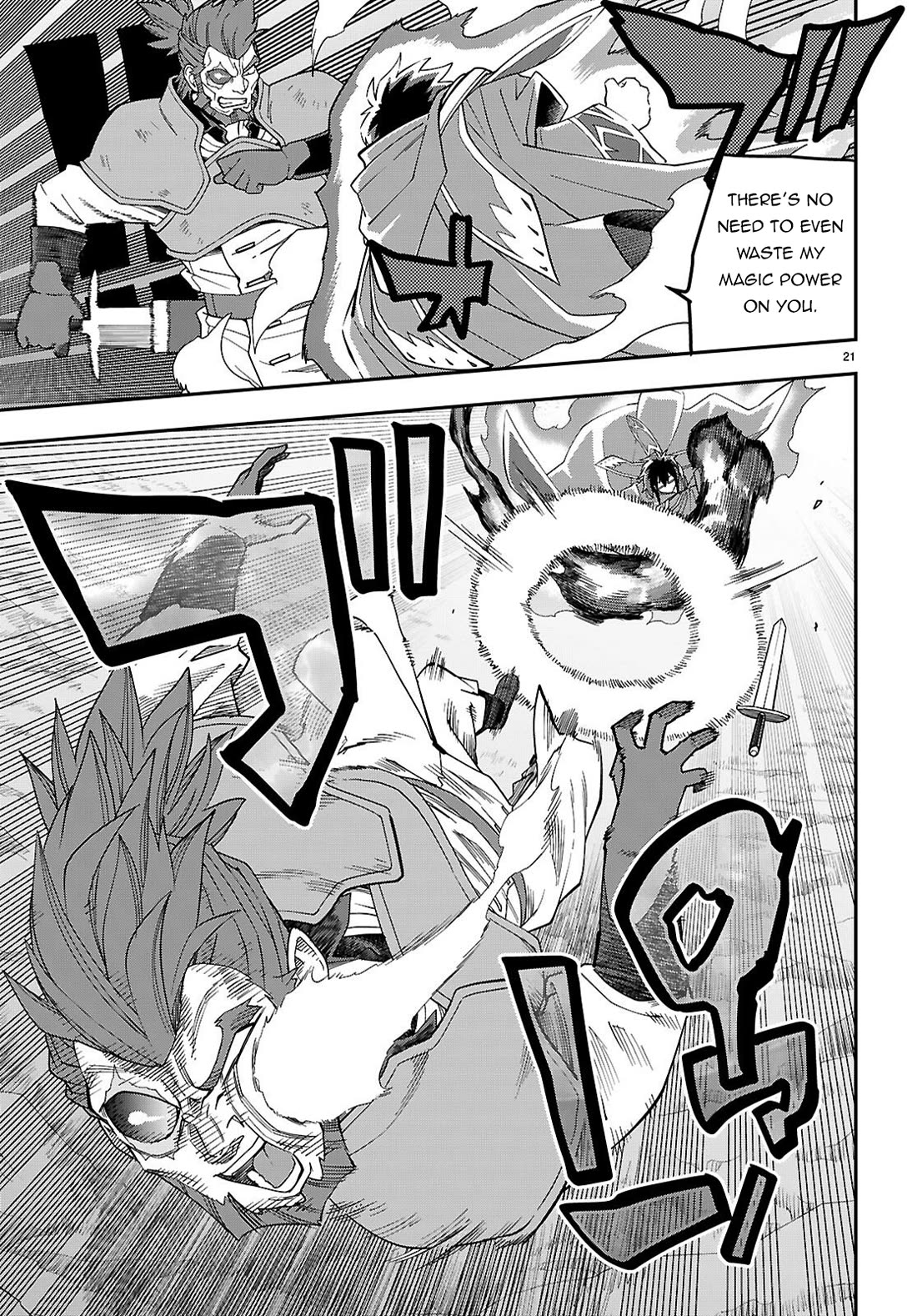 Konjiki no Moji Tsukai - Yuusha Yonin ni Makikomareta Unique Cheat Chapter 130 page 21 - Chapter 130
