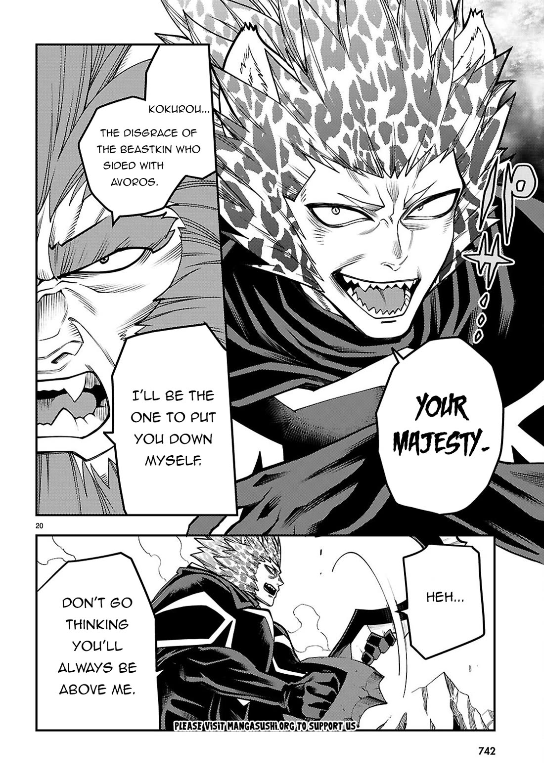Konjiki no Moji Tsukai - Yuusha Yonin ni Makikomareta Unique Cheat Chapter 131 page 21 - Chapter 131