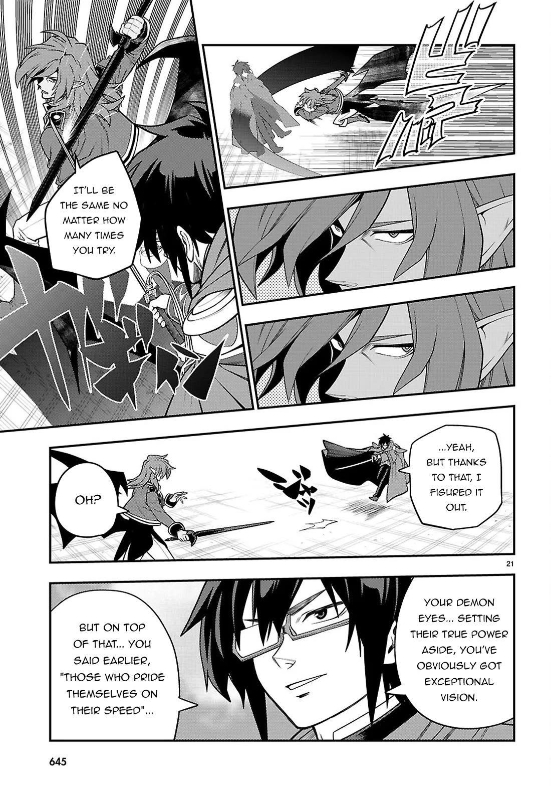 Konjiki no Moji Tsukai - Yuusha Yonin ni Makikomareta Unique Cheat Chapter 132 page 22 - Chapter 132