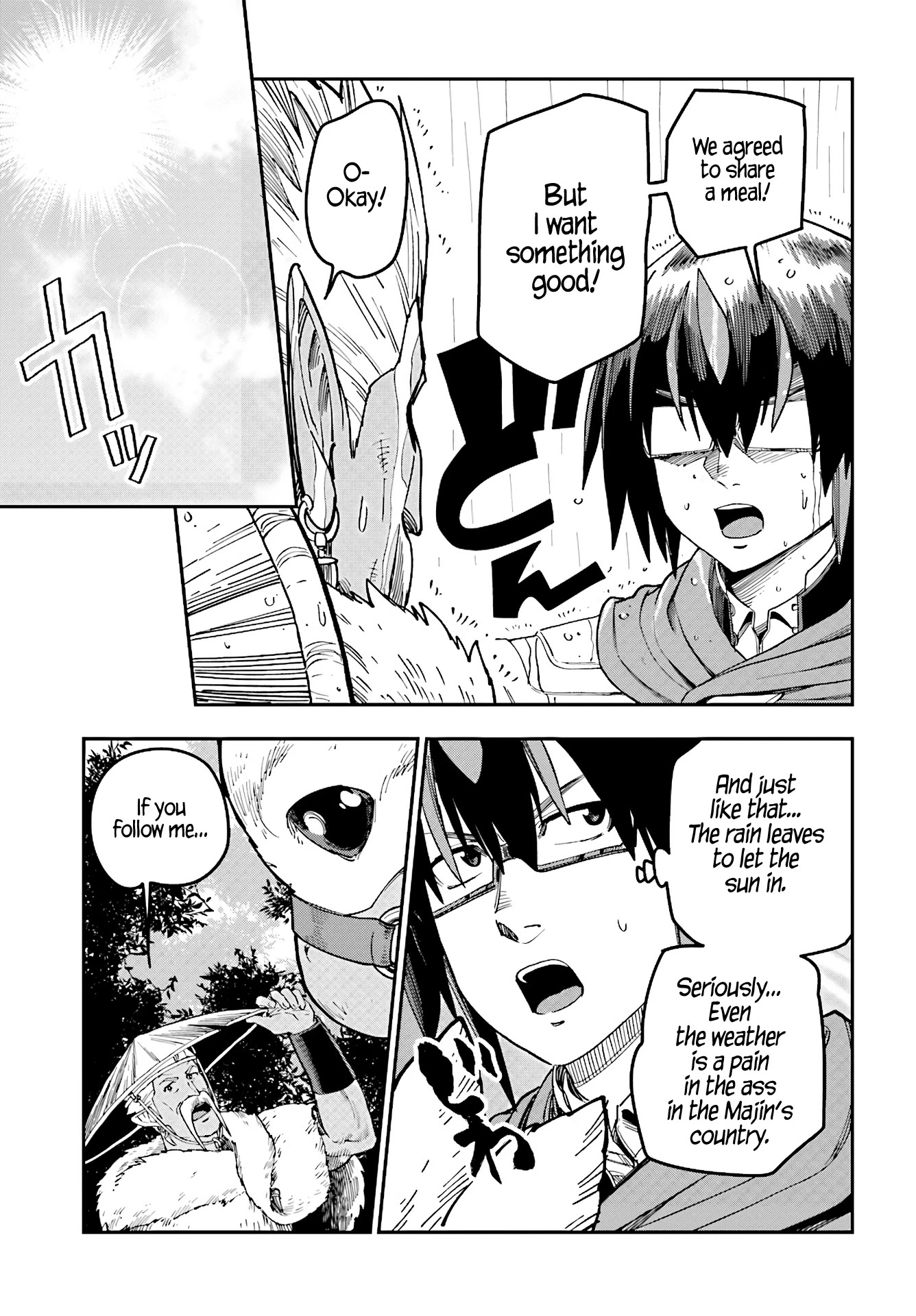 Konjiki no Moji Tsukai - Yuusha Yonin ni Makikomareta Unique Cheat Chapter 48 page 17 - Chapter 48: Elf village
