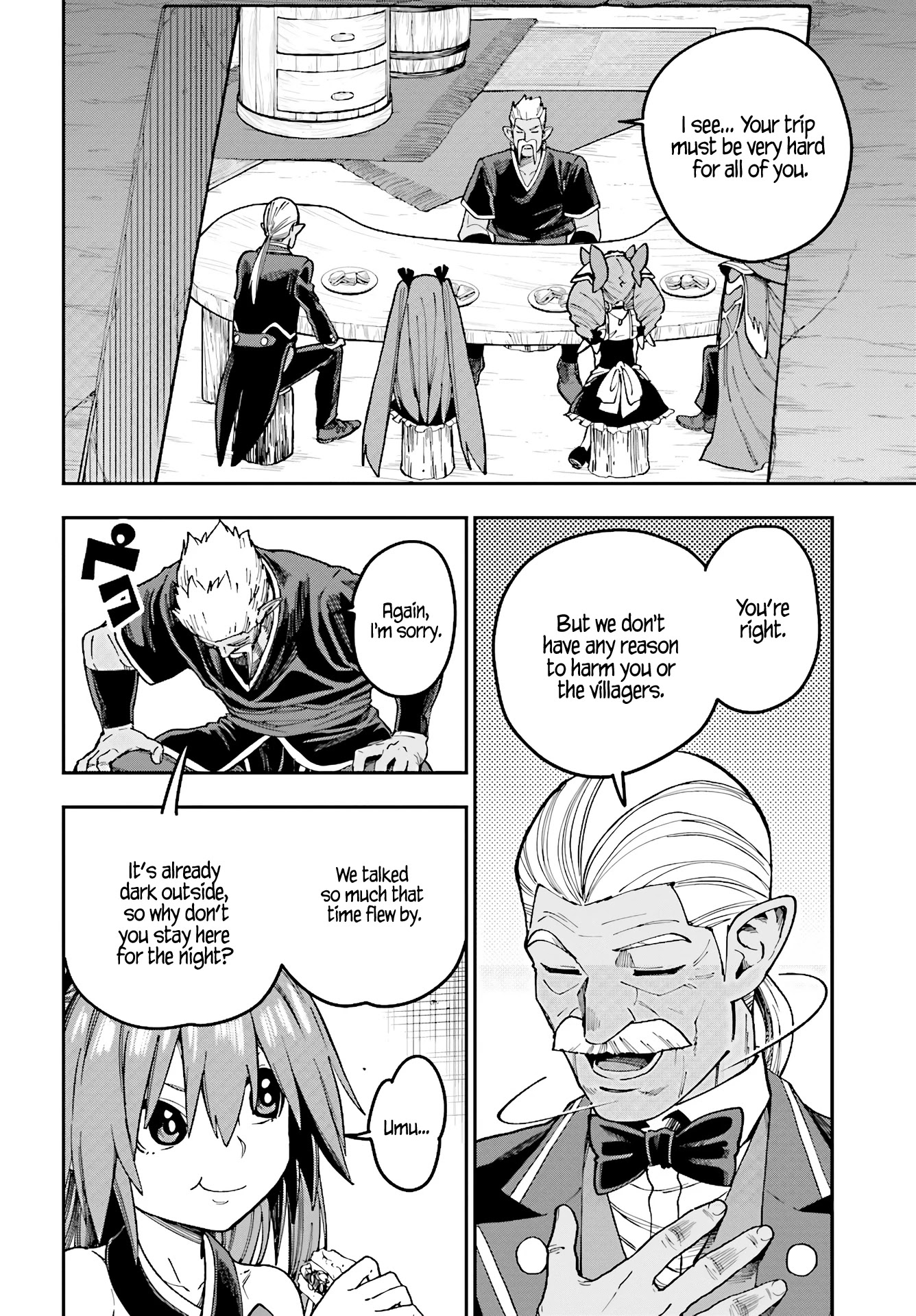 Konjiki no Moji Tsukai - Yuusha Yonin ni Makikomareta Unique Cheat Chapter 48 page 20 - Chapter 48: Elf village