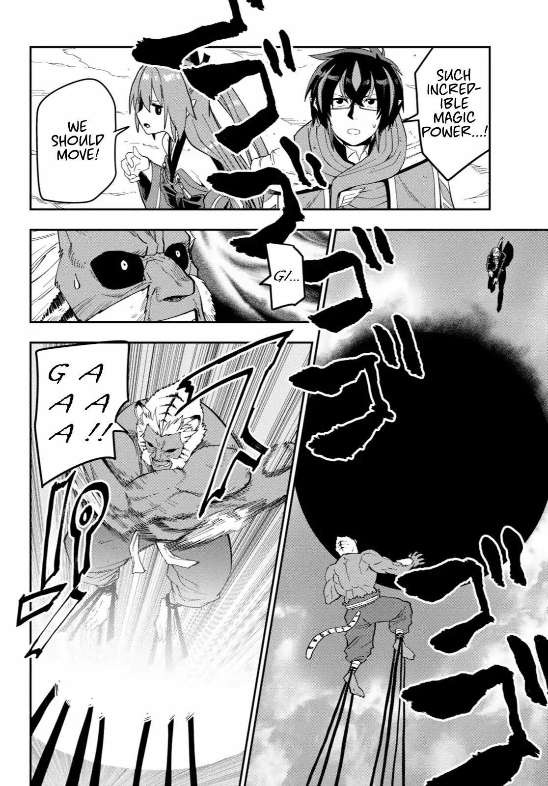 Konjiki no Moji Tsukai - Yuusha Yonin ni Makikomareta Unique Cheat Chapter 52 page 11 - Chapter 52: Attack of the Insane Beastman, Part 2