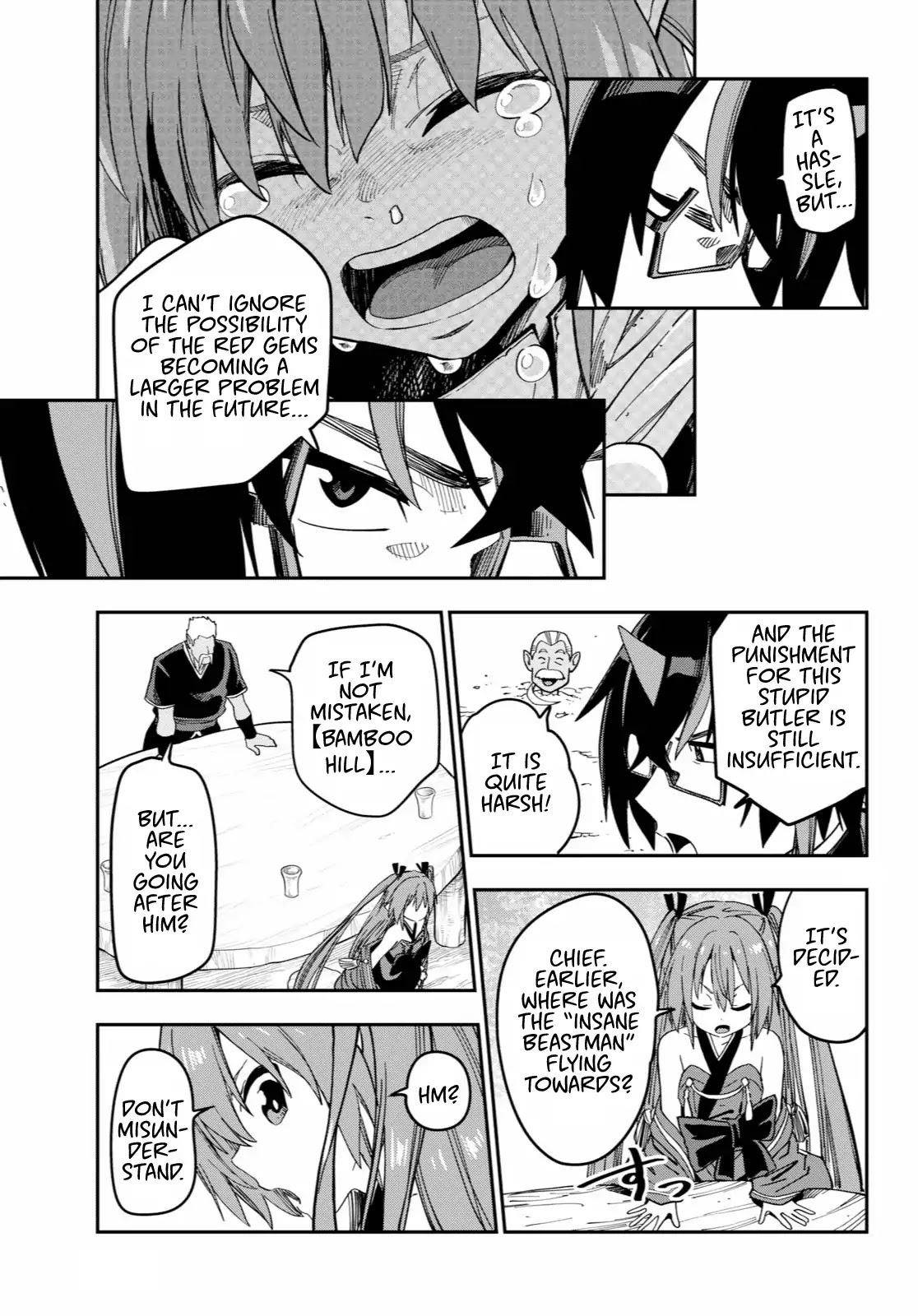 Konjiki no Moji Tsukai - Yuusha Yonin ni Makikomareta Unique Cheat Chapter 52 page 22 - Chapter 52: Attack of the Insane Beastman, Part 2