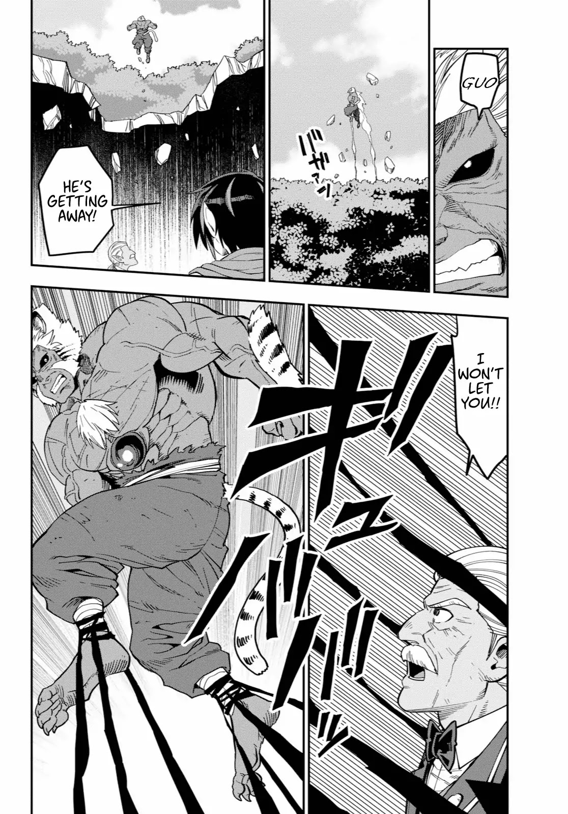 Konjiki no Moji Tsukai - Yuusha Yonin ni Makikomareta Unique Cheat Chapter 52 page 9 - Chapter 52: Attack of the Insane Beastman, Part 2