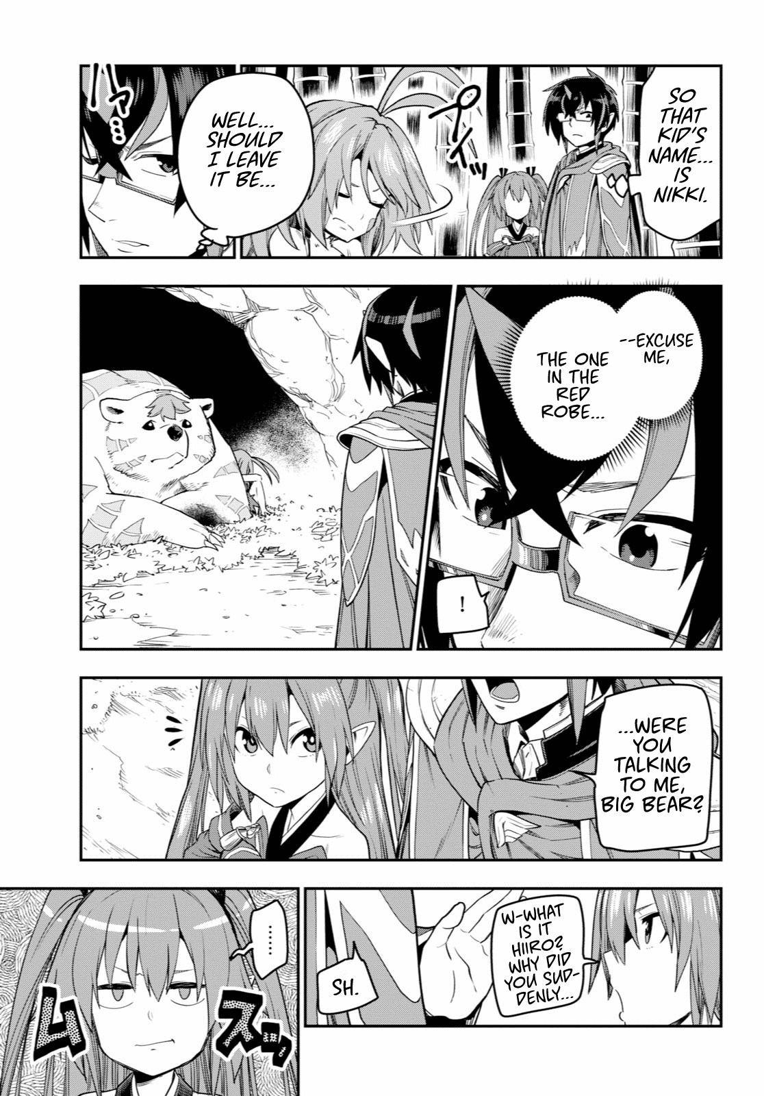 Konjiki no Moji Tsukai - Yuusha Yonin ni Makikomareta Unique Cheat Chapter 53 page 19 - Chapter 53: A Child Raised by Monsters