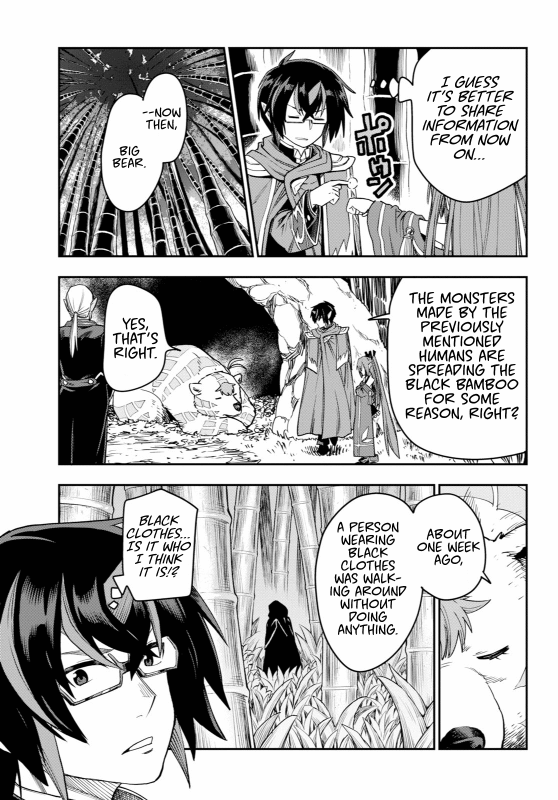 Konjiki no Moji Tsukai - Yuusha Yonin ni Makikomareta Unique Cheat Chapter 53 page 21 - Chapter 53: A Child Raised by Monsters