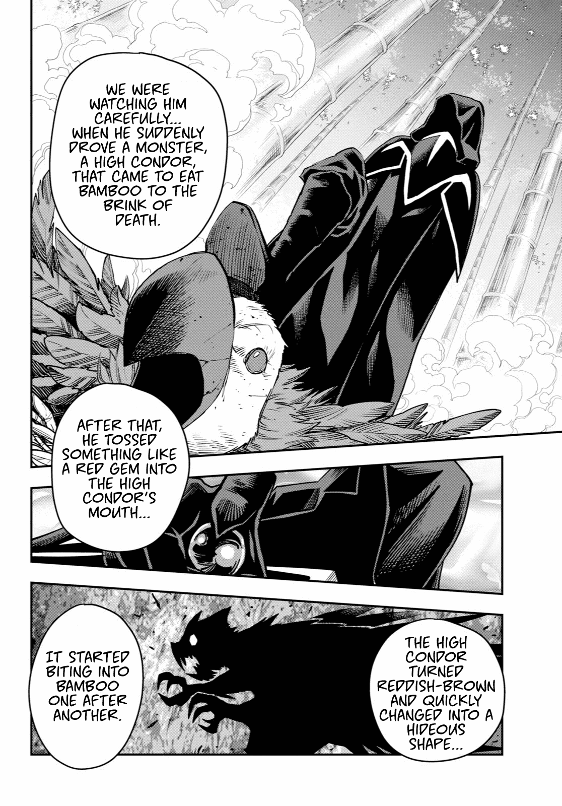 Konjiki no Moji Tsukai - Yuusha Yonin ni Makikomareta Unique Cheat Chapter 53 page 22 - Chapter 53: A Child Raised by Monsters