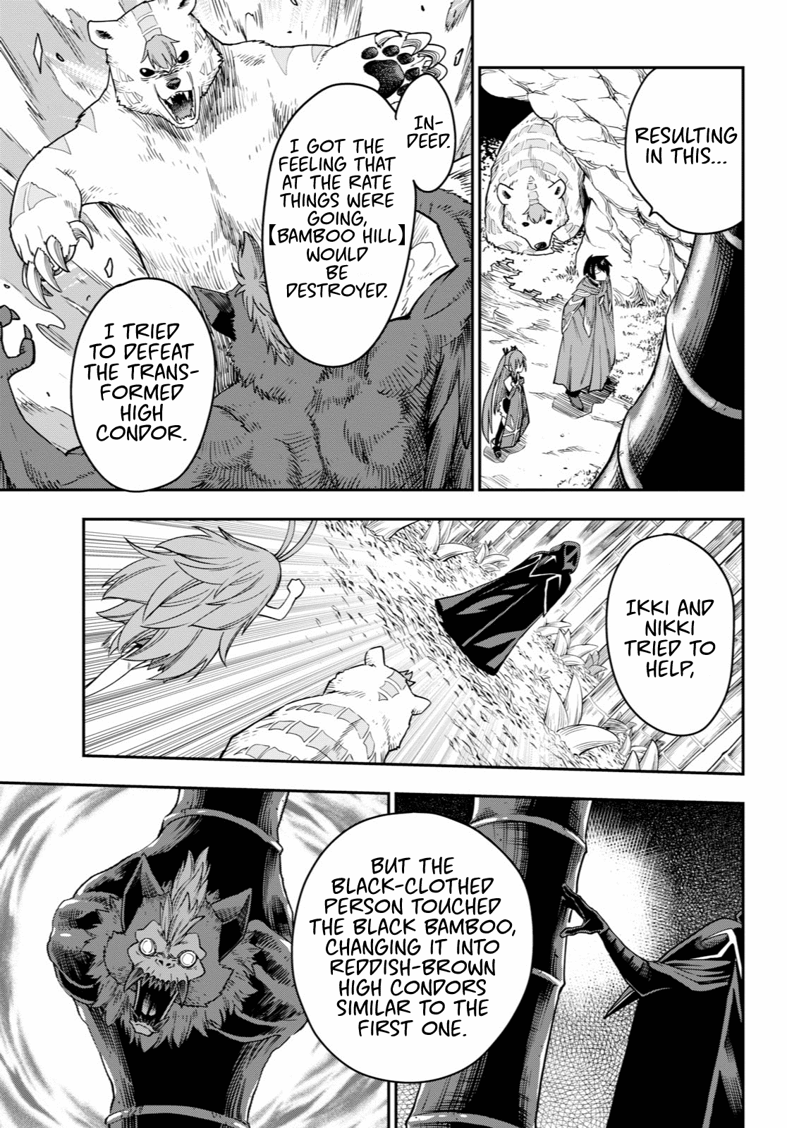 Konjiki no Moji Tsukai - Yuusha Yonin ni Makikomareta Unique Cheat Chapter 53 page 23 - Chapter 53: A Child Raised by Monsters