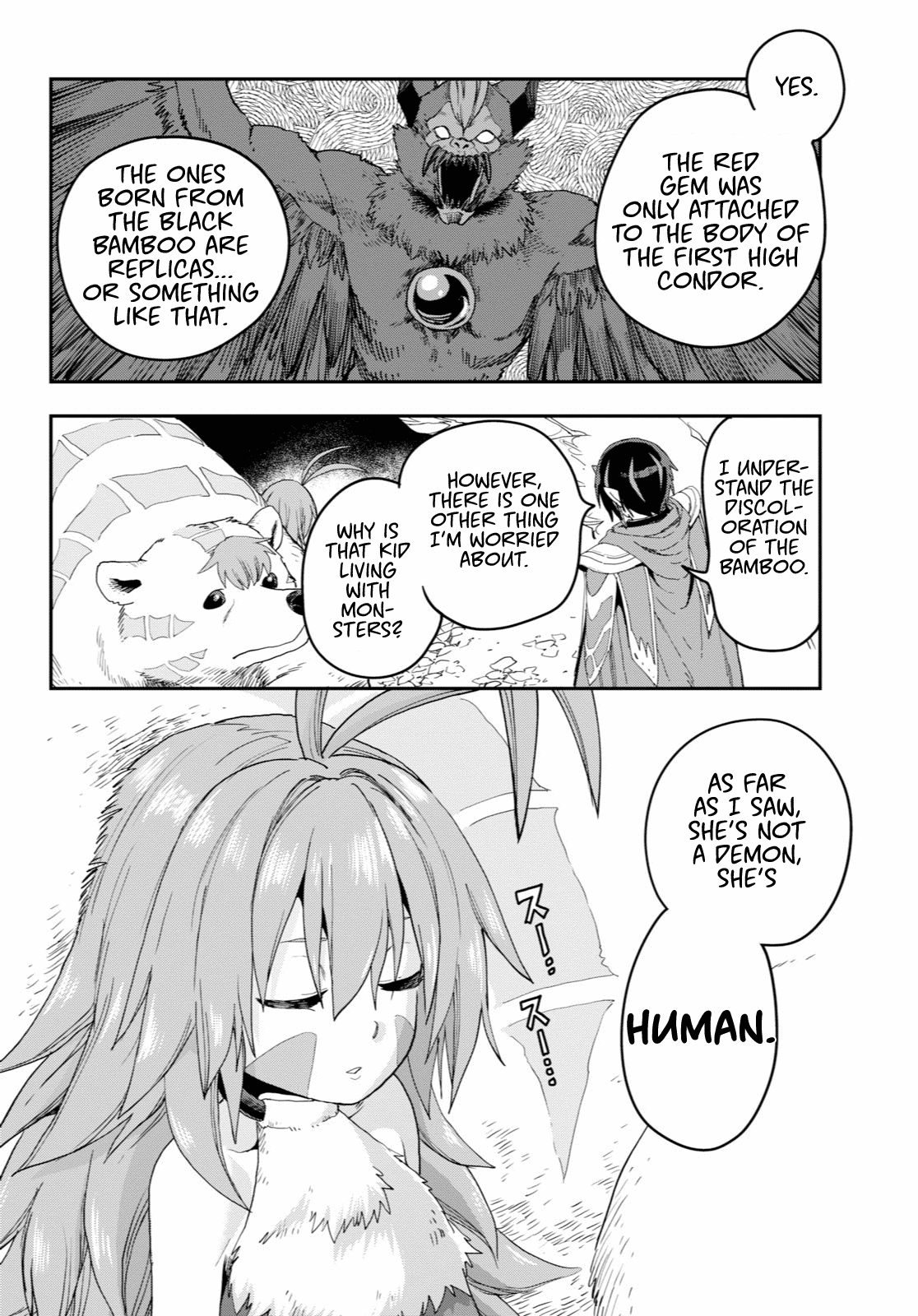 Konjiki no Moji Tsukai - Yuusha Yonin ni Makikomareta Unique Cheat Chapter 53 page 26 - Chapter 53: A Child Raised by Monsters