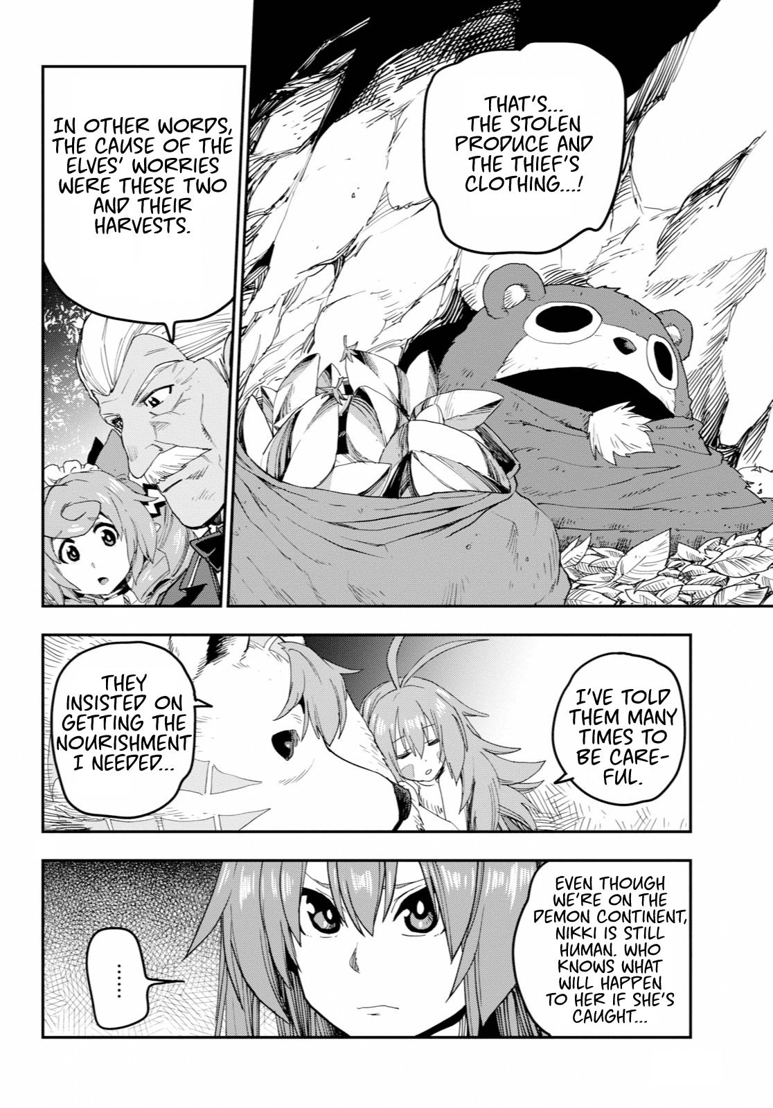 Konjiki no Moji Tsukai - Yuusha Yonin ni Makikomareta Unique Cheat Chapter 53 page 28 - Chapter 53: A Child Raised by Monsters