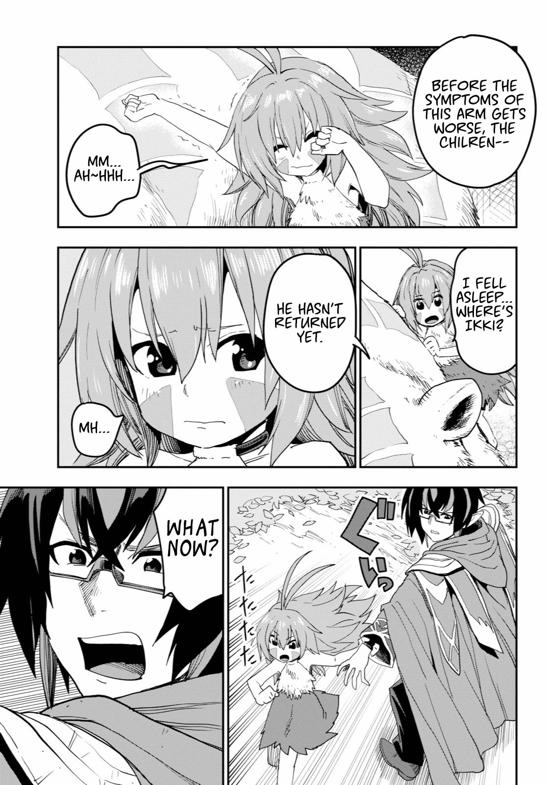 Konjiki no Moji Tsukai - Yuusha Yonin ni Makikomareta Unique Cheat Chapter 53 page 29 - Chapter 53: A Child Raised by Monsters
