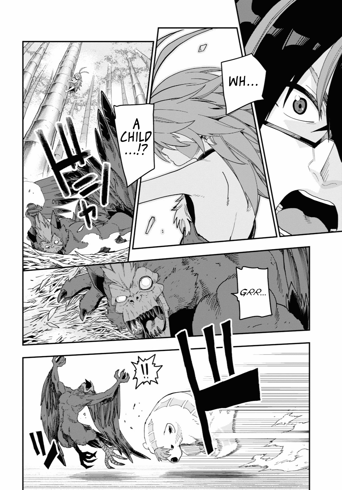 Konjiki no Moji Tsukai - Yuusha Yonin ni Makikomareta Unique Cheat Chapter 53 page 6 - Chapter 53: A Child Raised by Monsters