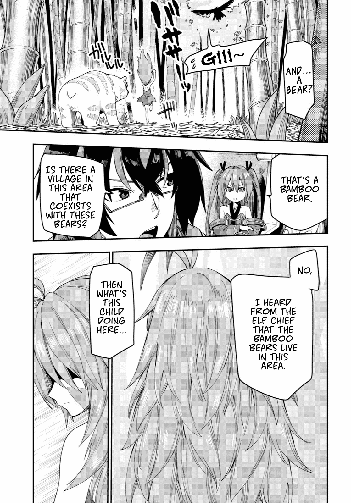 Konjiki no Moji Tsukai - Yuusha Yonin ni Makikomareta Unique Cheat Chapter 53 page 7 - Chapter 53: A Child Raised by Monsters