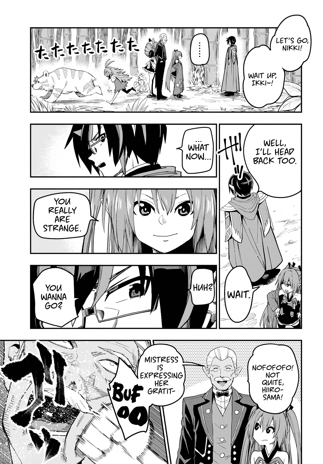 Konjiki no Moji Tsukai - Yuusha Yonin ni Makikomareta Unique Cheat Chapter 54 page 11 - Chapter 54: A Child Raised by Monsters, Part 2