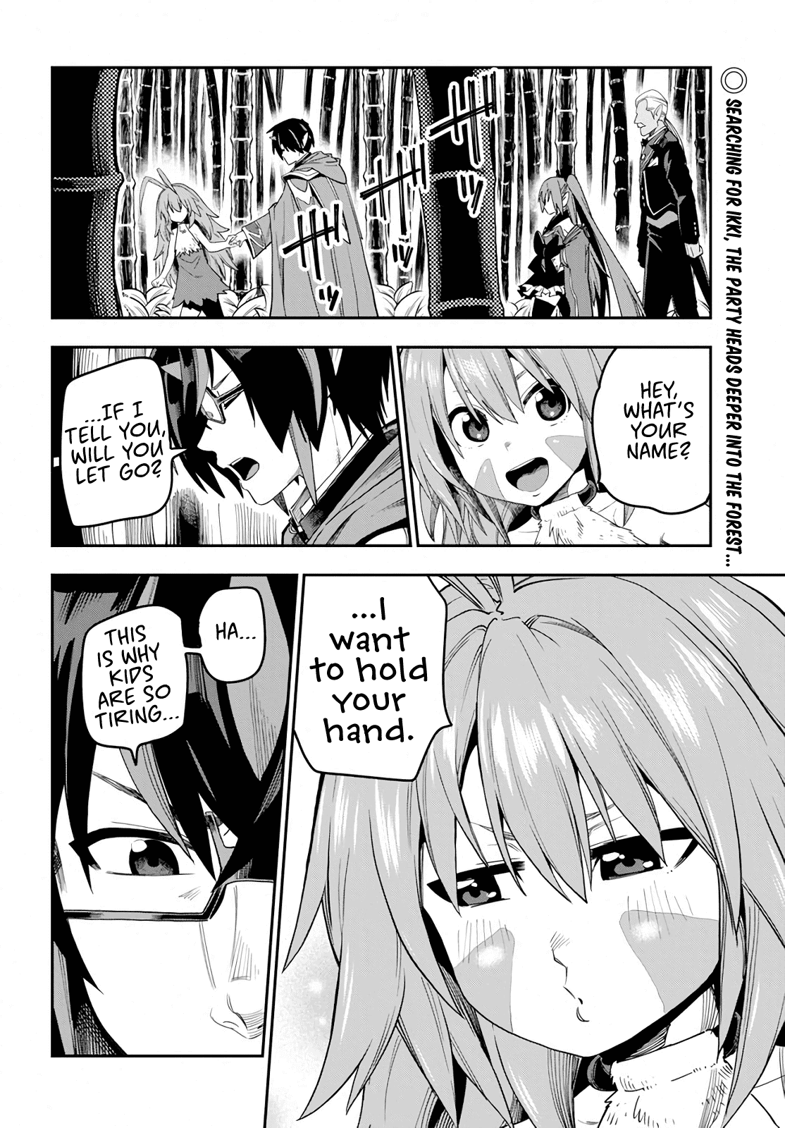 Konjiki no Moji Tsukai - Yuusha Yonin ni Makikomareta Unique Cheat Chapter 54 page 2 - Chapter 54: A Child Raised by Monsters, Part 2