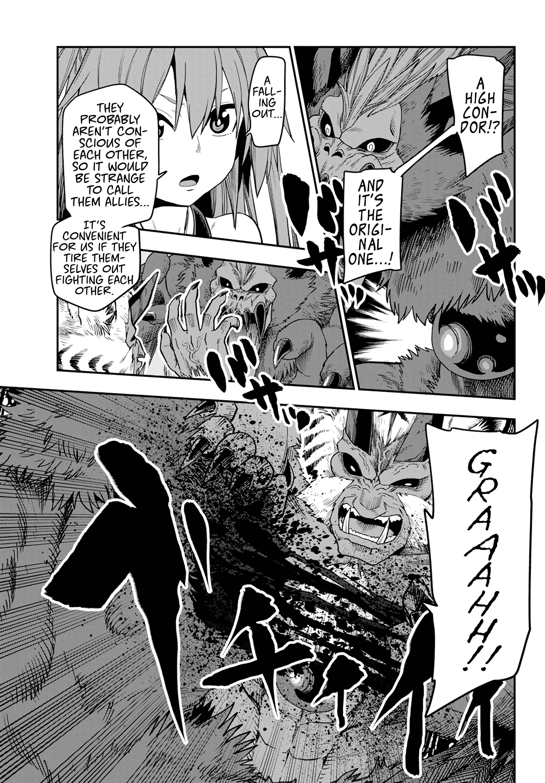 Konjiki no Moji Tsukai - Yuusha Yonin ni Makikomareta Unique Cheat Chapter 54 page 23 - Chapter 54: A Child Raised by Monsters, Part 2