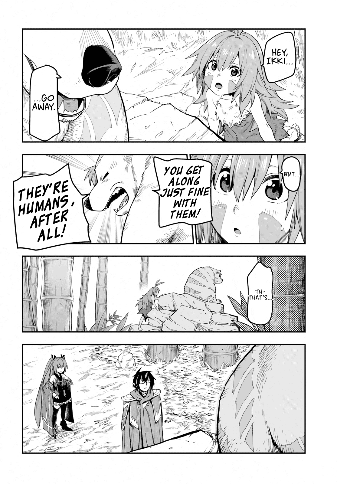 Konjiki no Moji Tsukai - Yuusha Yonin ni Makikomareta Unique Cheat Chapter 54 page 6 - Chapter 54: A Child Raised by Monsters, Part 2