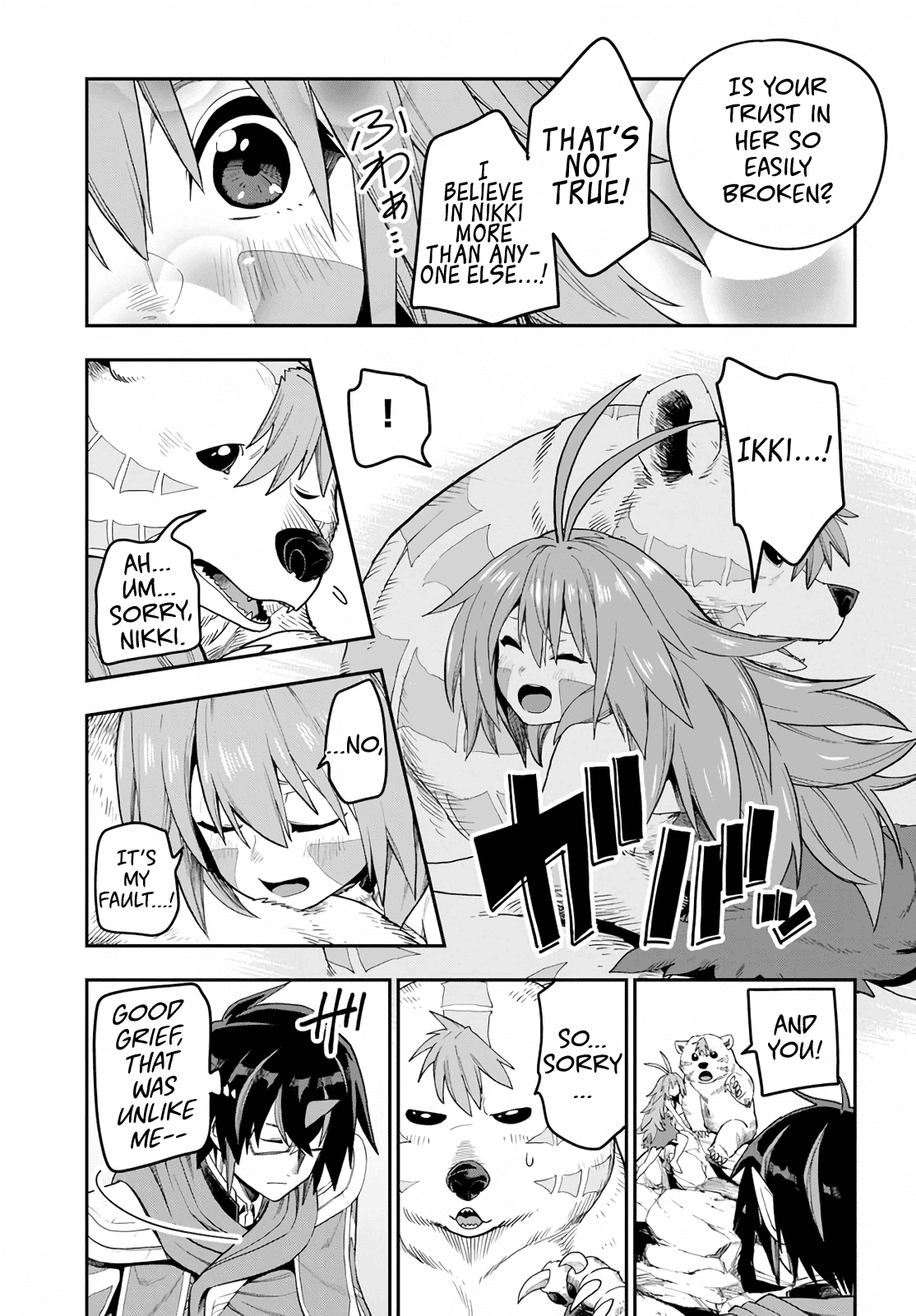 Konjiki no Moji Tsukai - Yuusha Yonin ni Makikomareta Unique Cheat Chapter 54 page 9 - Chapter 54: A Child Raised by Monsters, Part 2