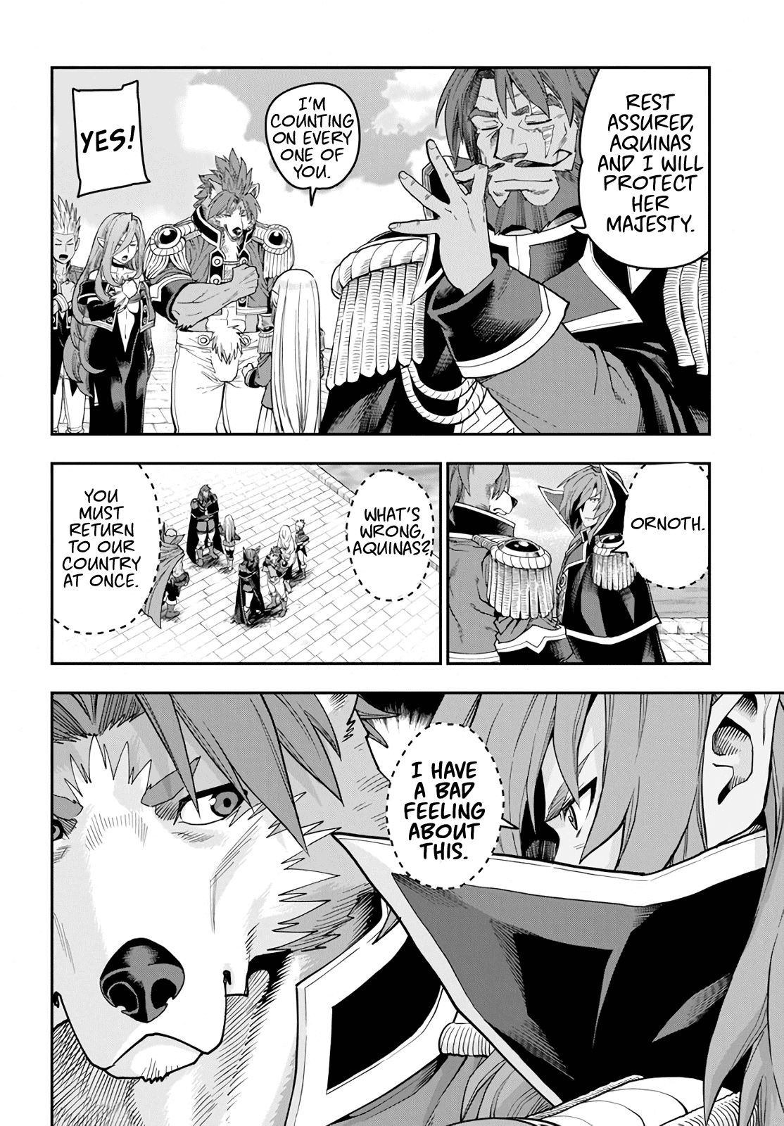 Konjiki no Moji Tsukai - Yuusha Yonin ni Makikomareta Unique Cheat Chapter 58 page 21 - Chapter 58: Each Encounter, Part 3