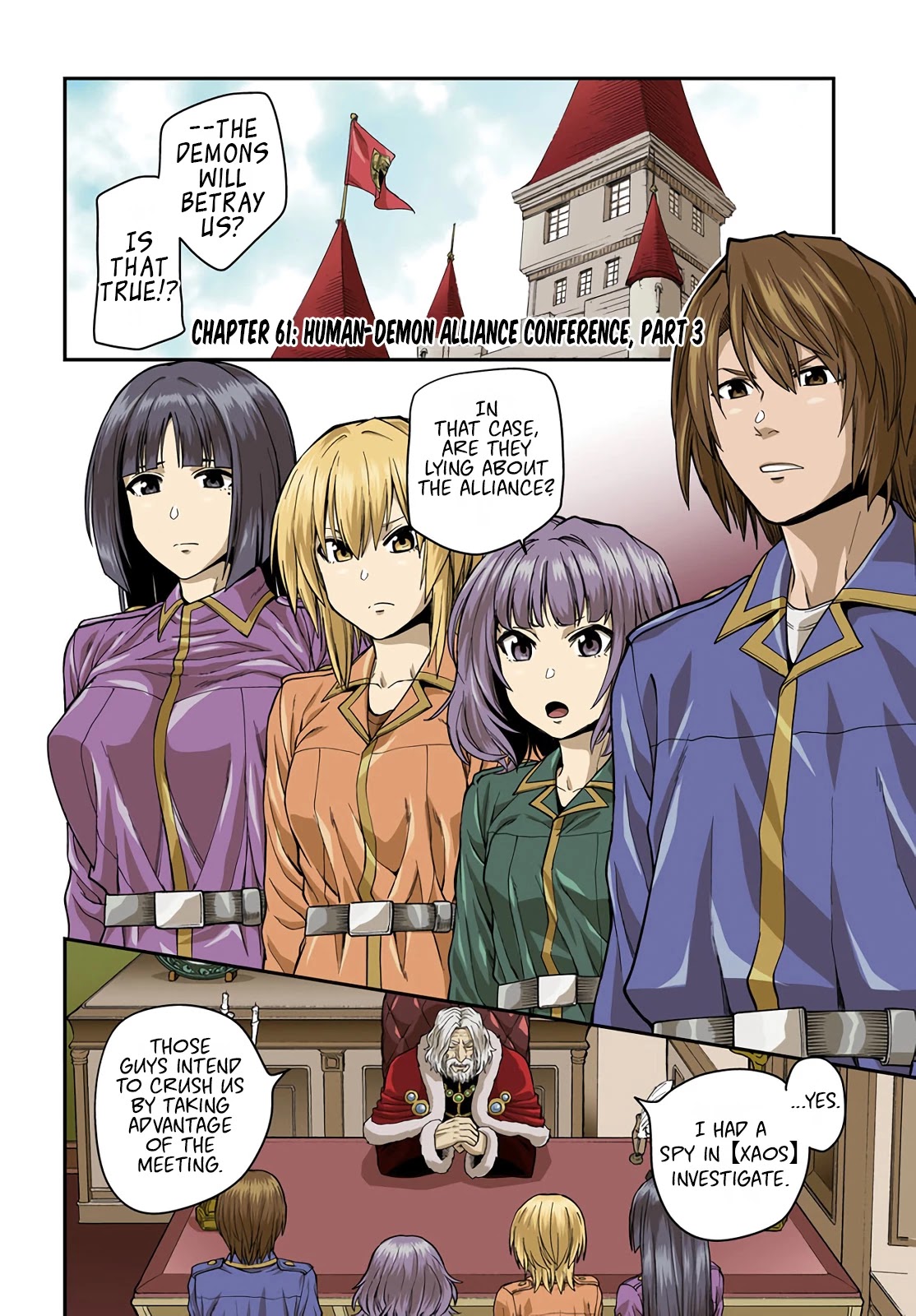 Konjiki no Moji Tsukai - Yuusha Yonin ni Makikomareta Unique Cheat Chapter 61 page 2 - Chapter 61: Human-Demon Alliance Conference, Part 3