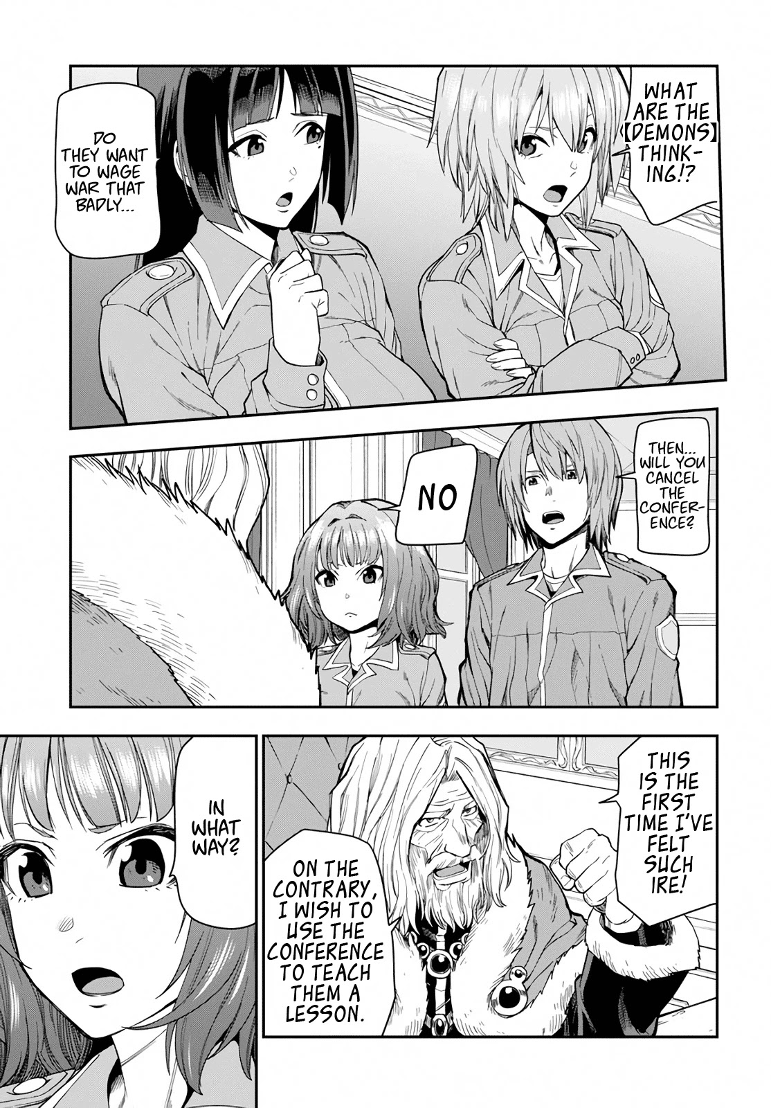 Konjiki no Moji Tsukai - Yuusha Yonin ni Makikomareta Unique Cheat Chapter 61 page 3 - Chapter 61: Human-Demon Alliance Conference, Part 3