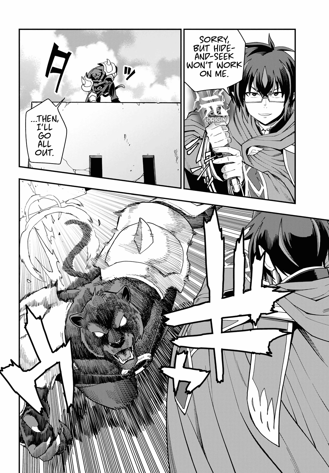 Konjiki no Moji Tsukai - Yuusha Yonin ni Makikomareta Unique Cheat Chapter 67 page 8 - Chapter 67: Glimpse of a Hero, Part 2