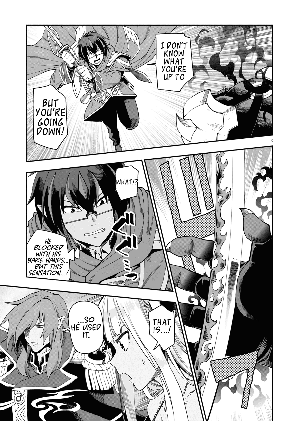 Konjiki no Moji Tsukai - Yuusha Yonin ni Makikomareta Unique Cheat Chapter 68 page 3 - Chapter 68: Glimpse of a Hero, Part 3