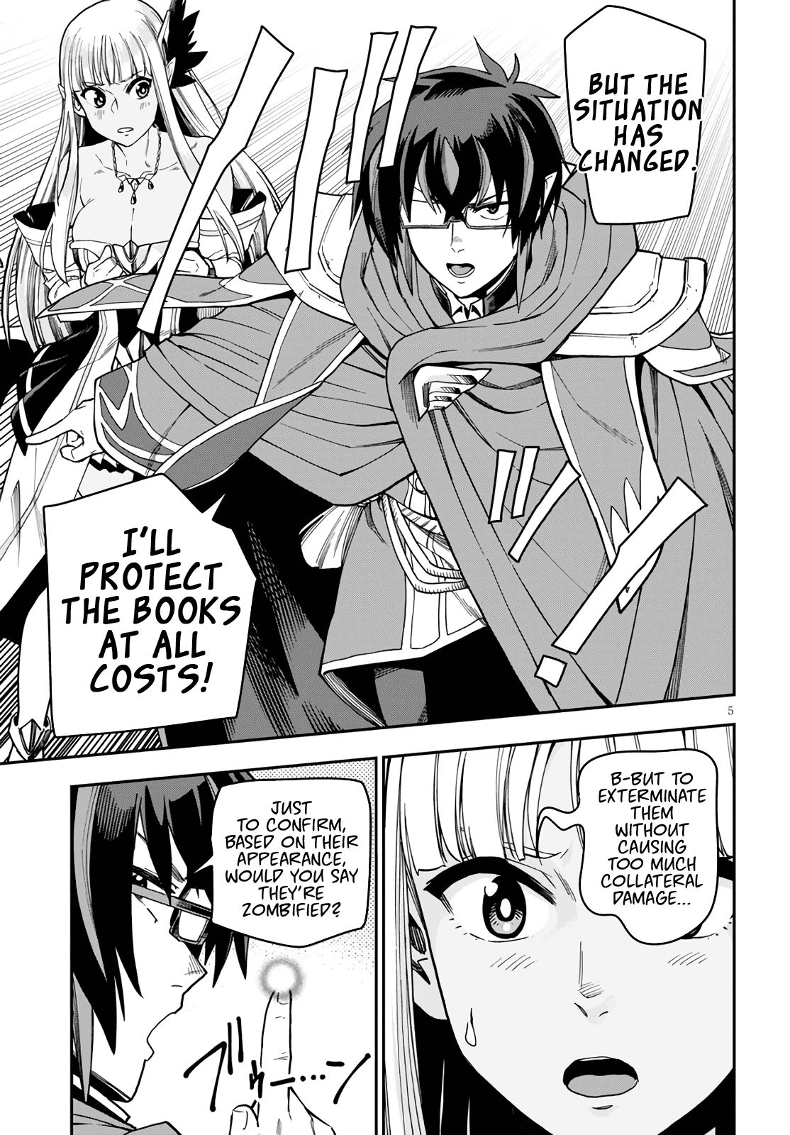 Konjiki no Moji Tsukai - Yuusha Yonin ni Makikomareta Unique Cheat Chapter 69 page 5 - Chapter 69: Glimpse of a Hero, Part 4