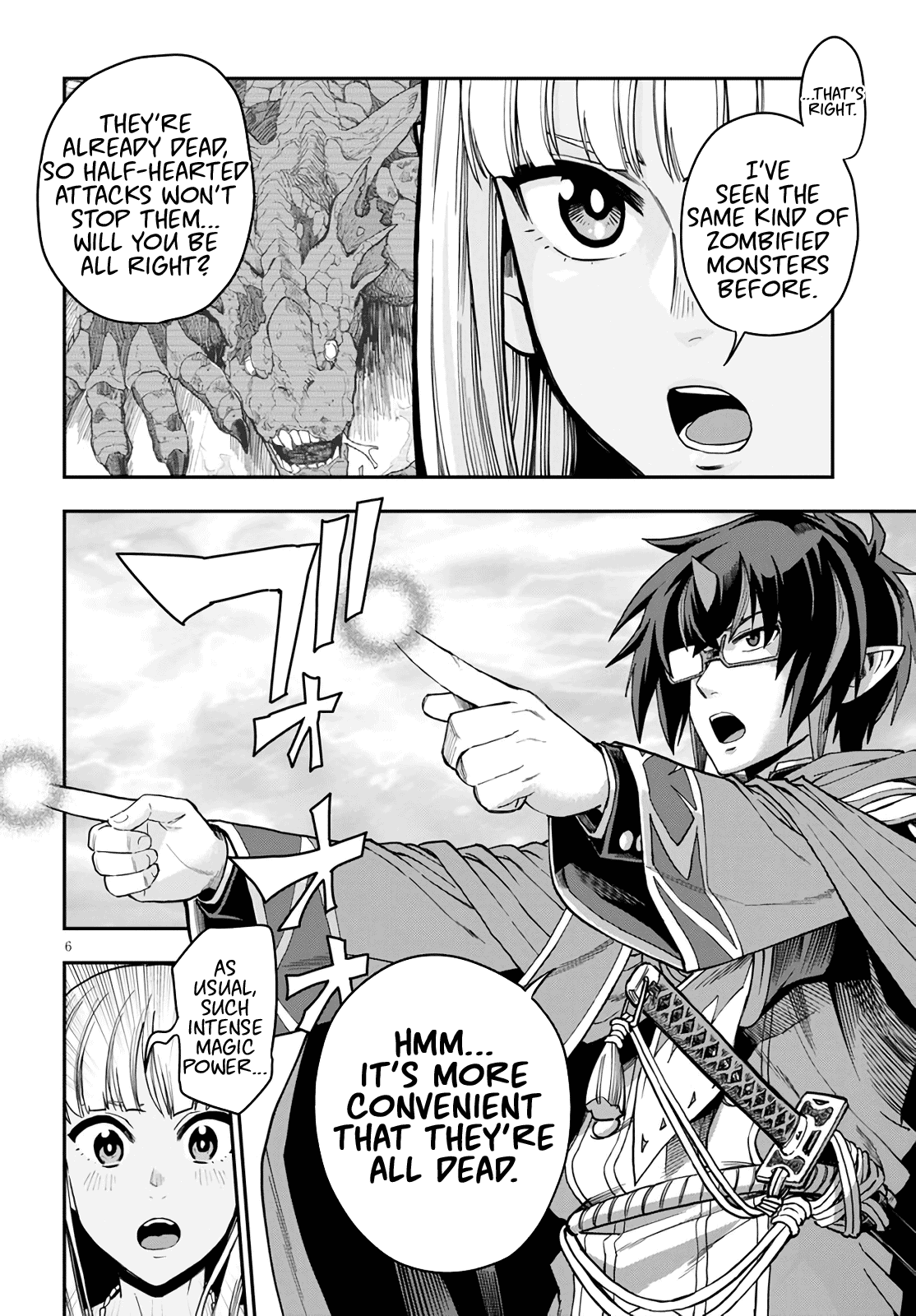 Konjiki no Moji Tsukai - Yuusha Yonin ni Makikomareta Unique Cheat Chapter 69 page 6 - Chapter 69: Glimpse of a Hero, Part 4