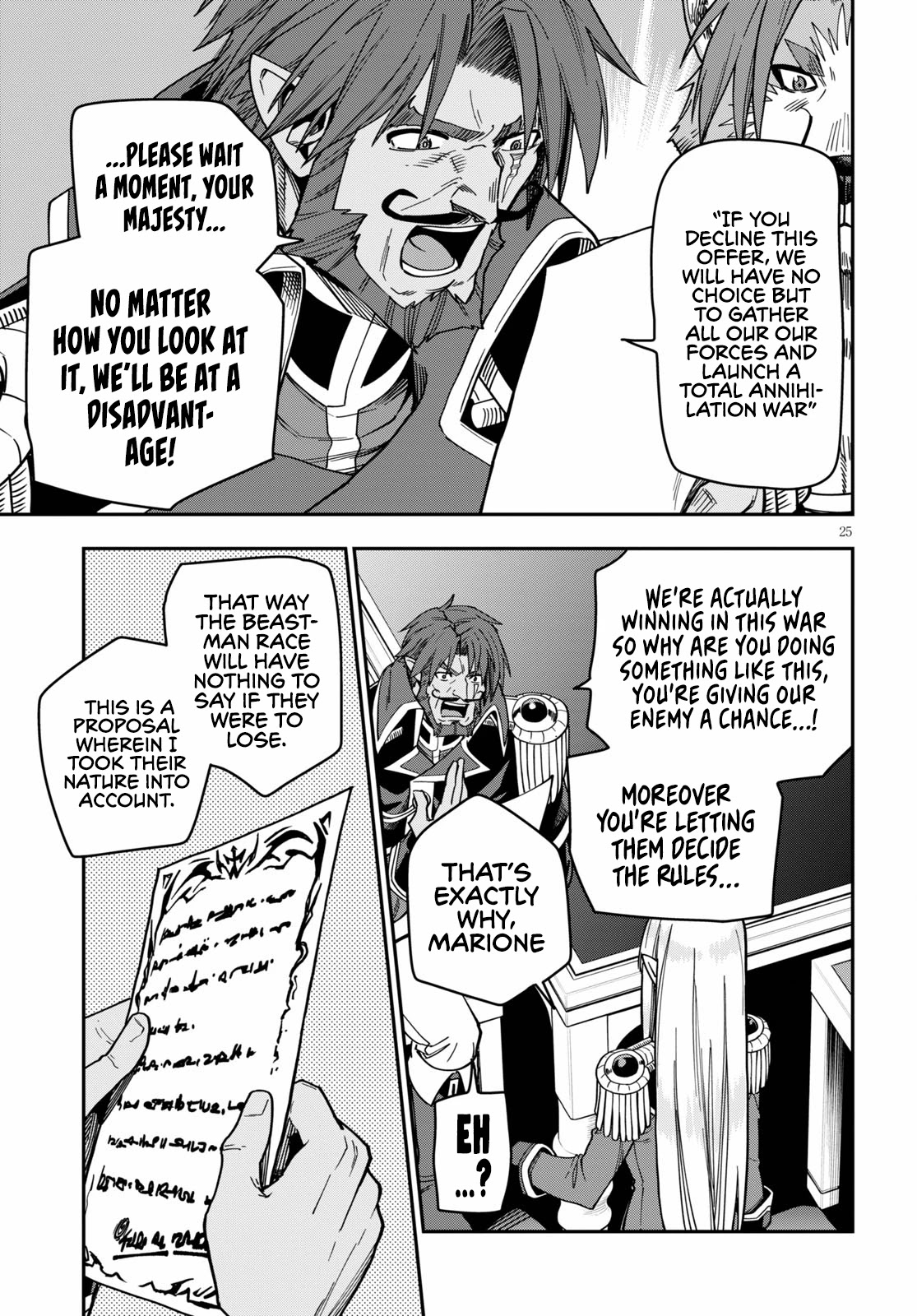 Konjiki no Moji Tsukai - Yuusha Yonin ni Makikomareta Unique Cheat Chapter 75 page 27 - Chapter 75