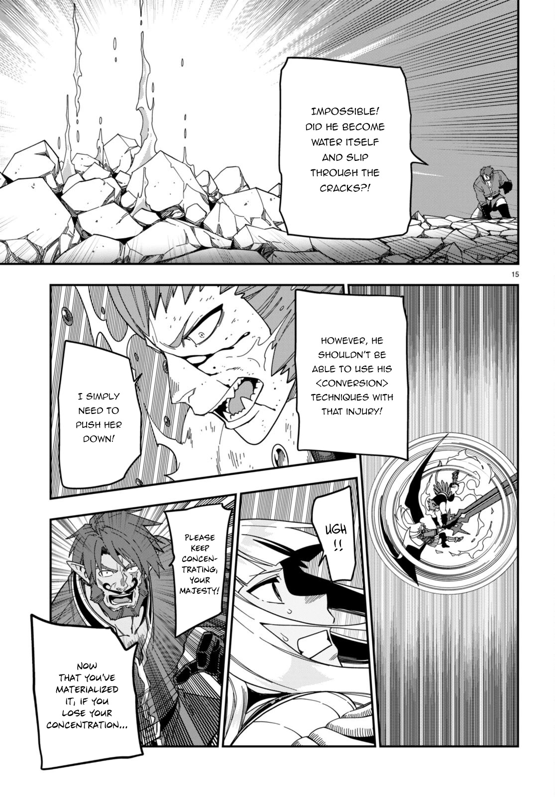 Konjiki no Moji Tsukai - Yuusha Yonin ni Makikomareta Unique Cheat Chapter 90 page 15 - Chapter 90: A Battle Between Two Camps (4)
