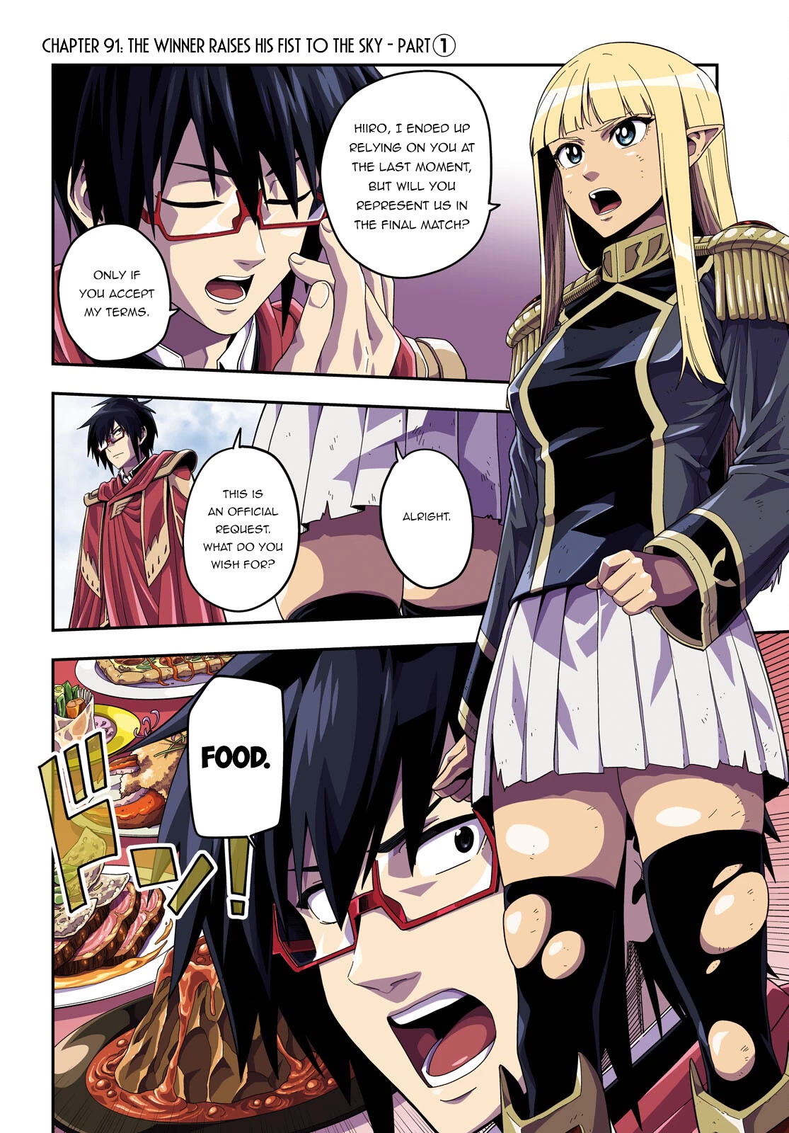 Konjiki no Moji Tsukai - Yuusha Yonin ni Makikomareta Unique Cheat Chapter 91 page 3 - Chapter 91: The Winner Raises His Fist to the Sky - Part (1)