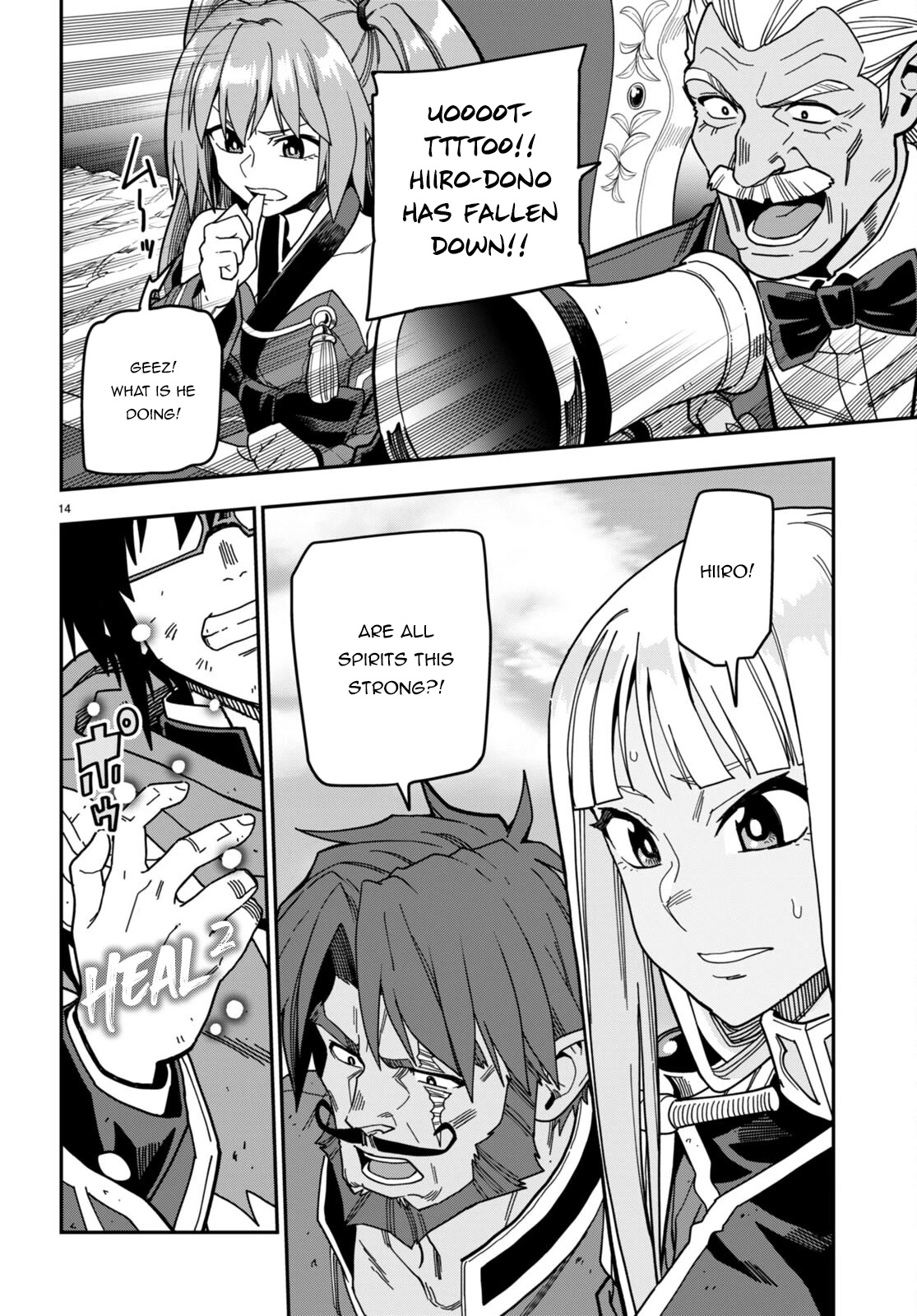 Konjiki no Moji Tsukai - Yuusha Yonin ni Makikomareta Unique Cheat Chapter 93 page 14 - Chapter 93: The Winner Raises His Fist to the Sky - Part 3