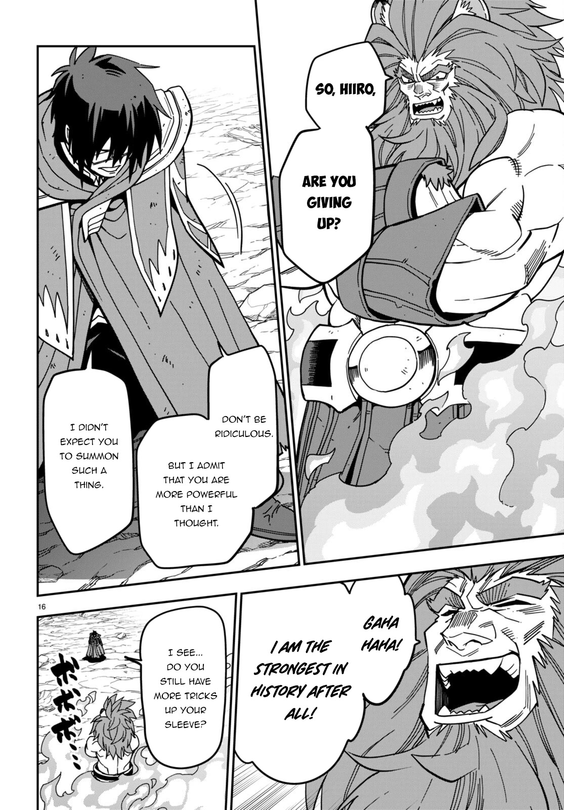 Konjiki no Moji Tsukai - Yuusha Yonin ni Makikomareta Unique Cheat Chapter 93 page 16 - Chapter 93: The Winner Raises His Fist to the Sky - Part 3