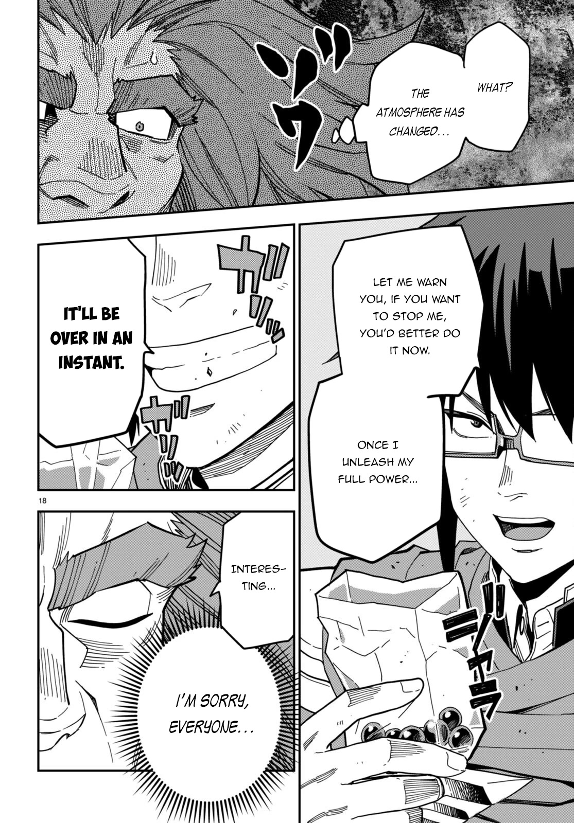 Konjiki no Moji Tsukai - Yuusha Yonin ni Makikomareta Unique Cheat Chapter 93 page 18 - Chapter 93: The Winner Raises His Fist to the Sky - Part 3