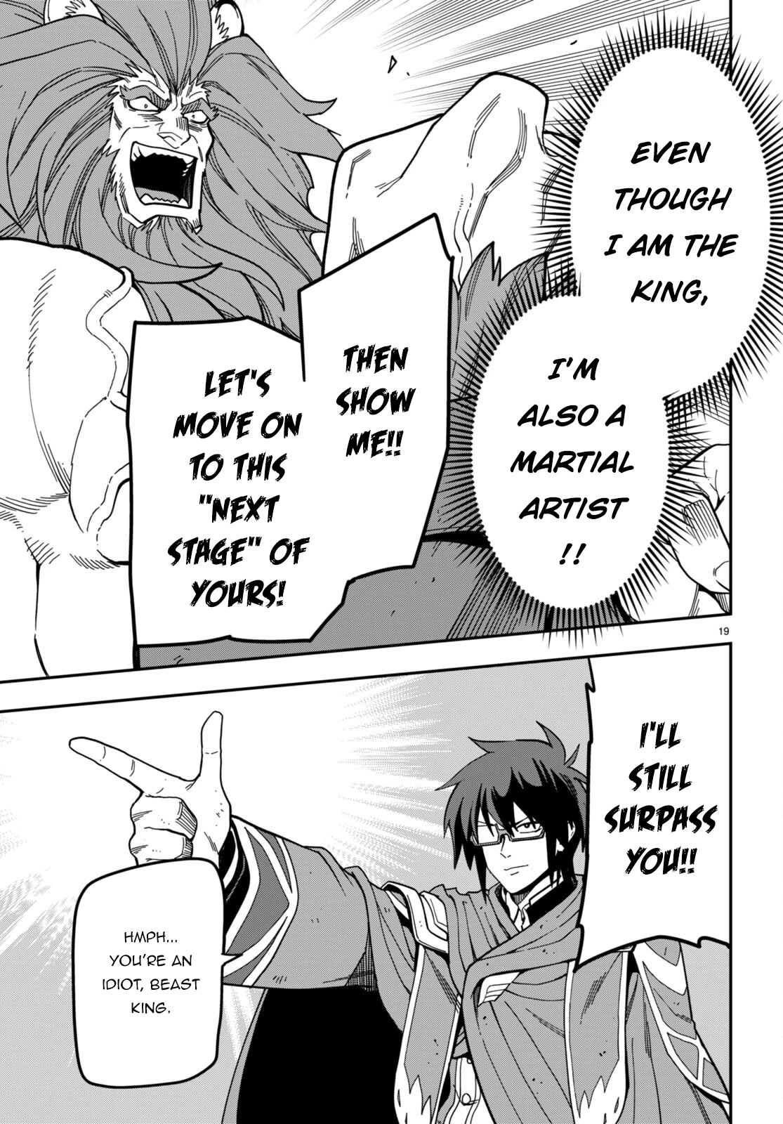 Konjiki no Moji Tsukai - Yuusha Yonin ni Makikomareta Unique Cheat Chapter 93 page 19 - Chapter 93: The Winner Raises His Fist to the Sky - Part 3