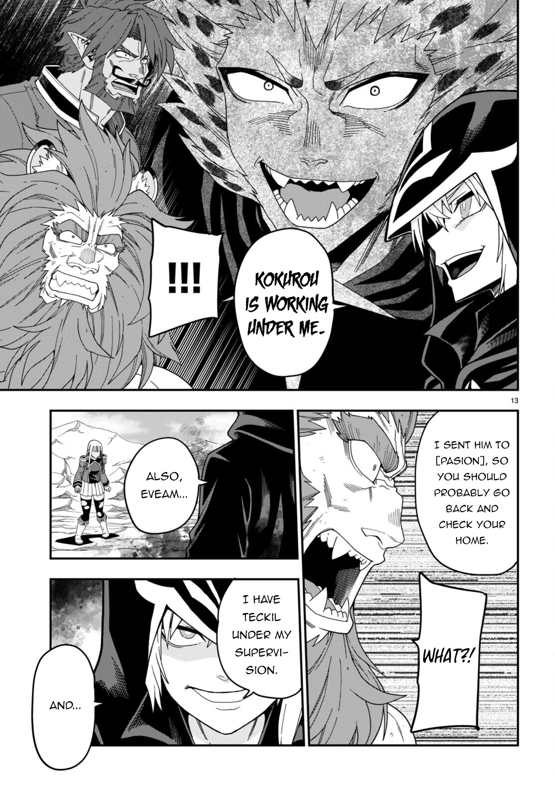 Konjiki no Moji Tsukai - Yuusha Yonin ni Makikomareta Unique Cheat Chapter 97 page 13 - Chapter 97: Matar Deus 2