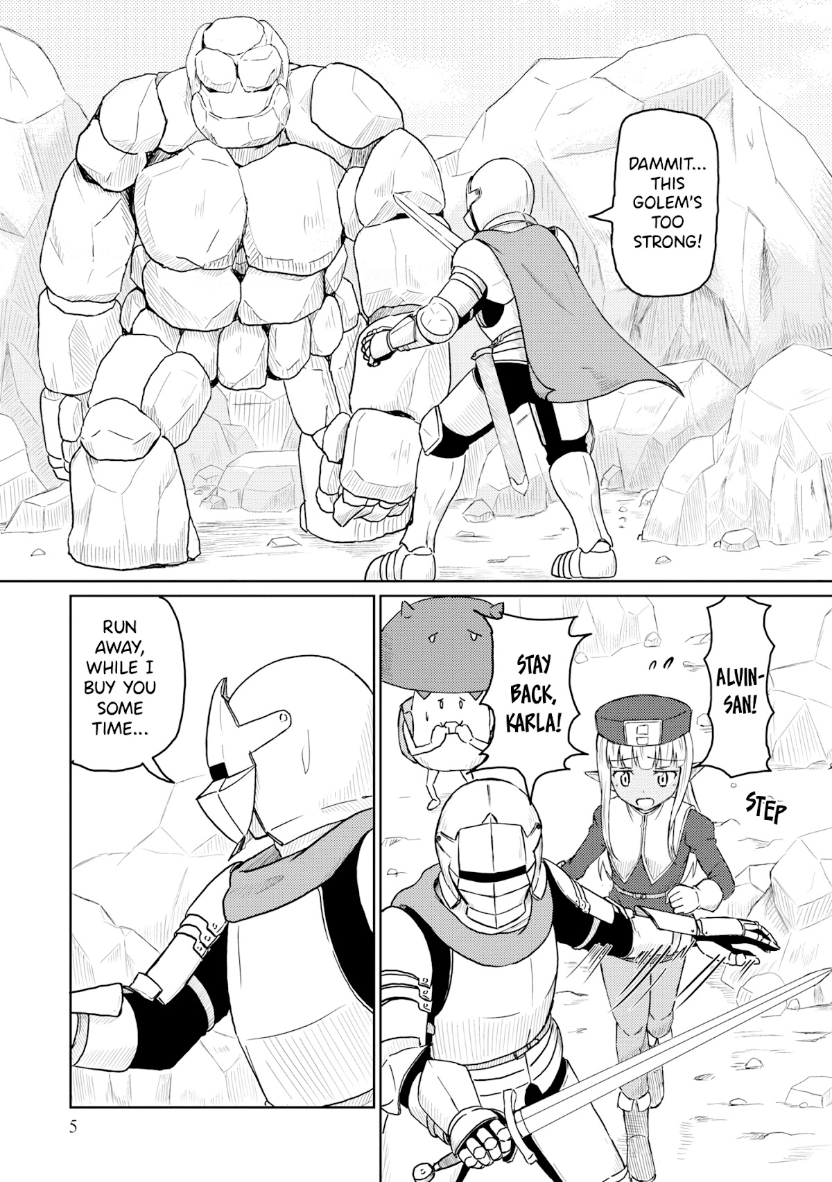 Kono Healer Mendokusai Chapter 11 page 4 - Chapter 11: Golem