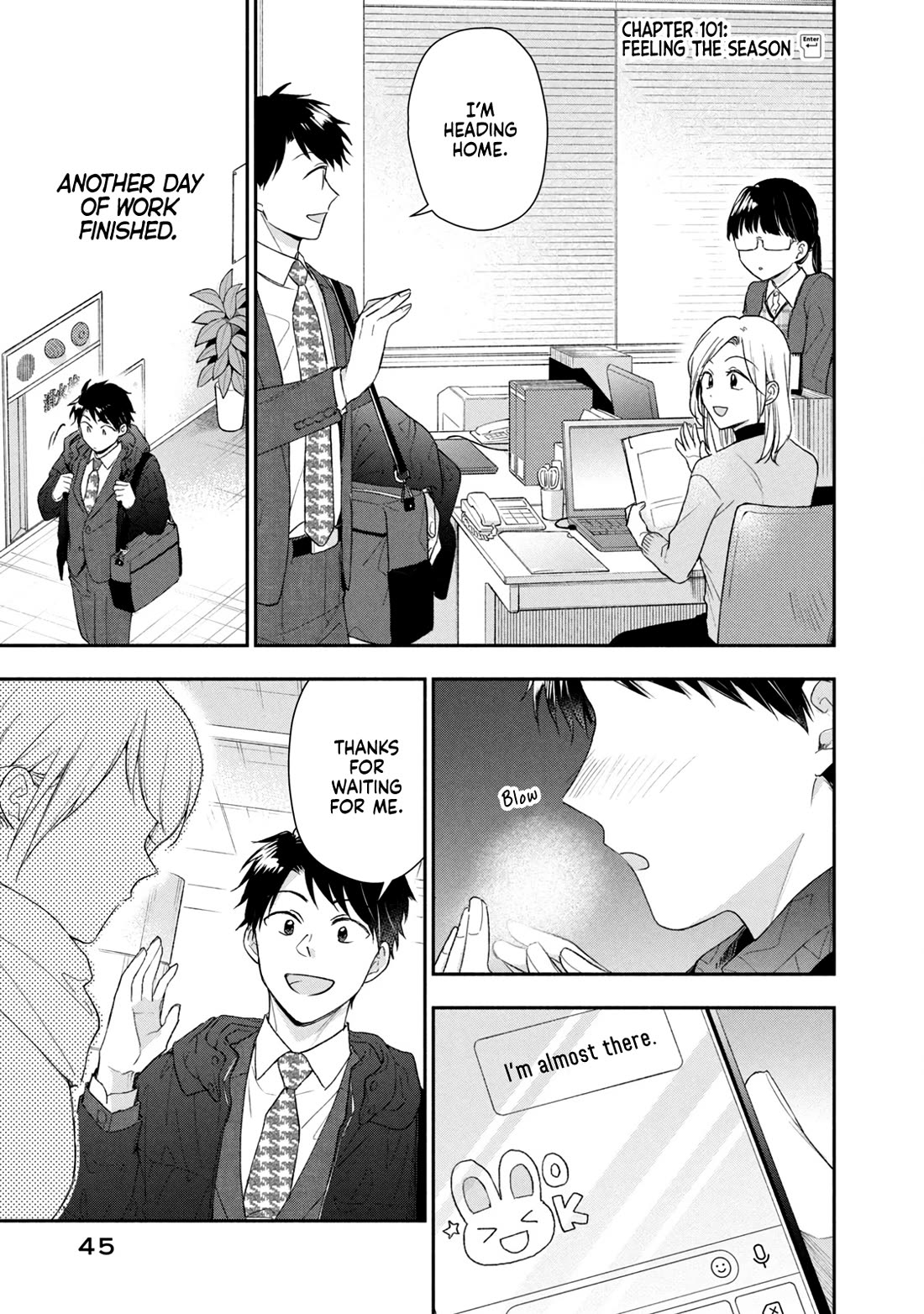 Kono Kaisha ni Suki na Hito ga Imasu Chapter 101 page 1 - Chapter 101: Feeling the Season