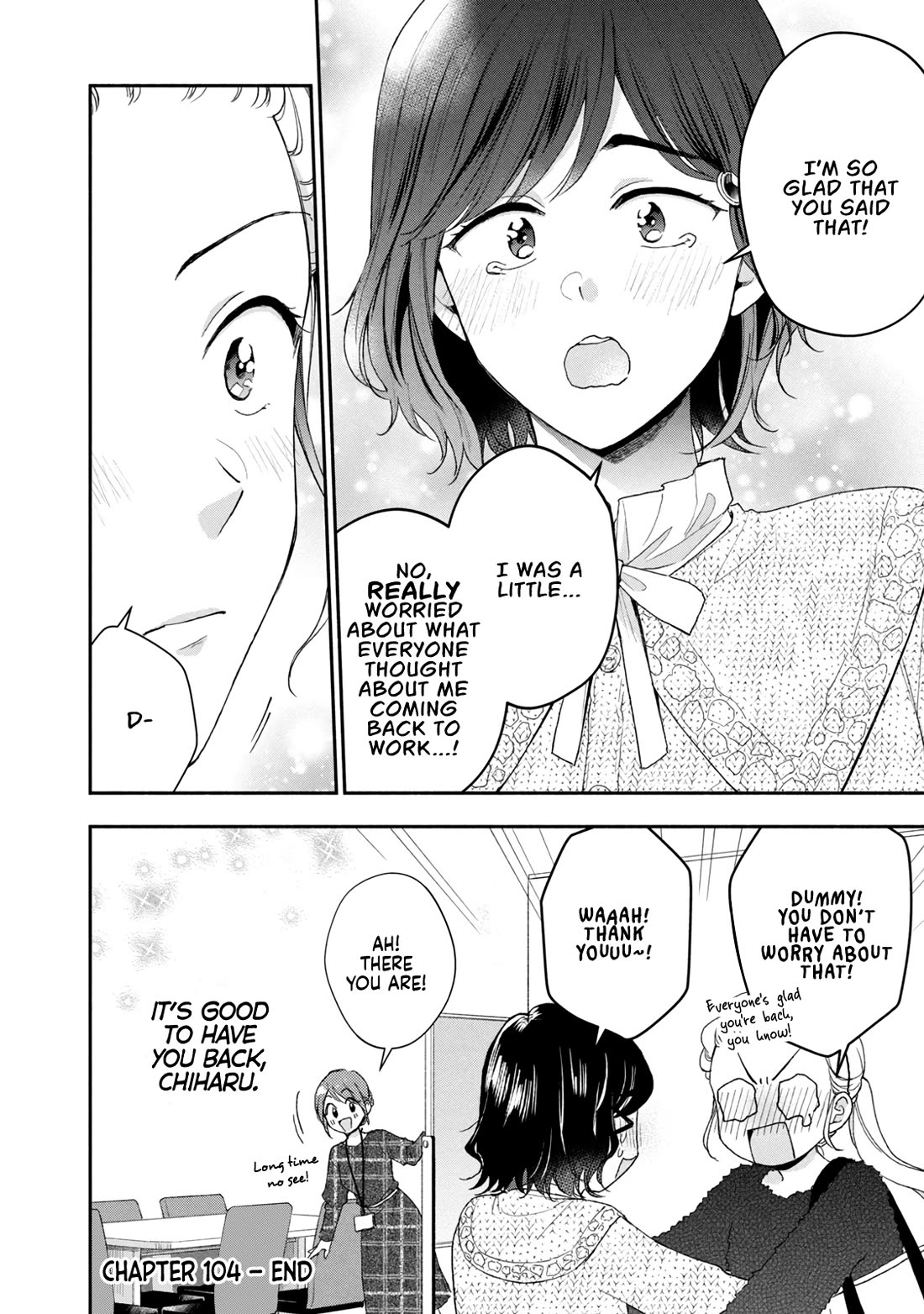 Kono Kaisha ni Suki na Hito ga Imasu Chapter 104 page 12 - Chapter 104: Welcome Back