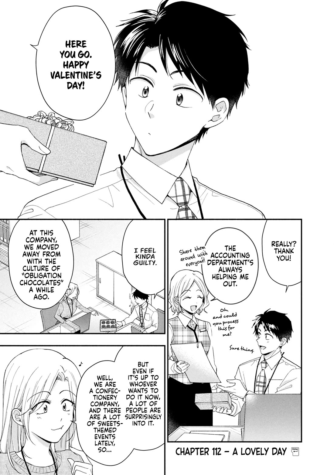 Kono Kaisha ni Suki na Hito ga Imasu Chapter 112 page 1 - Chapter 112: A Lovely Day